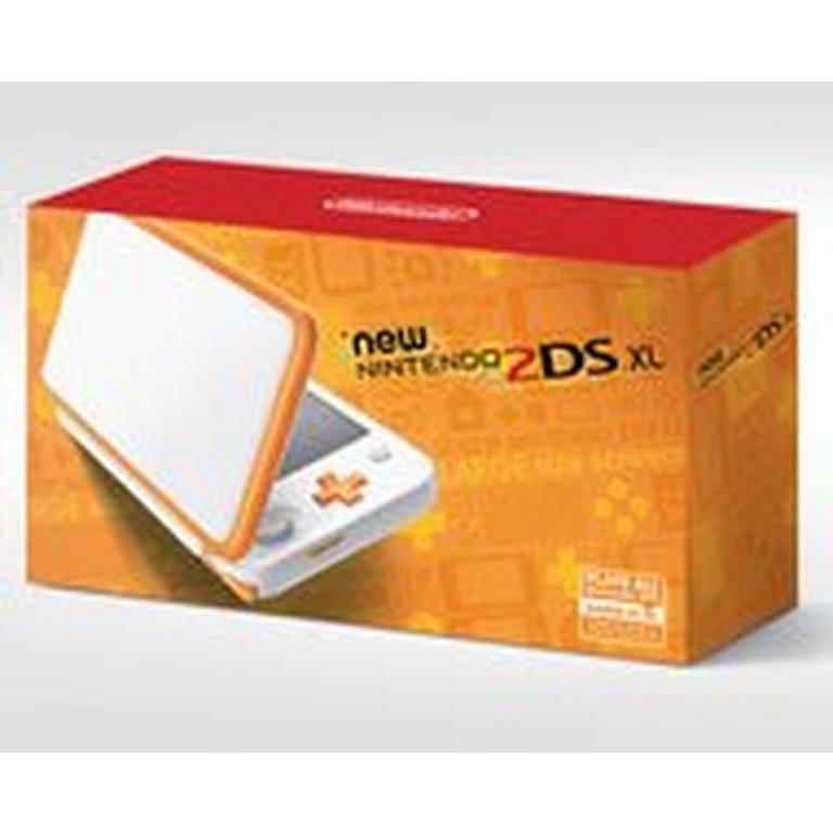 New Nintendo 2ds Xl White And Orange Nintendo 2ds Gamestop