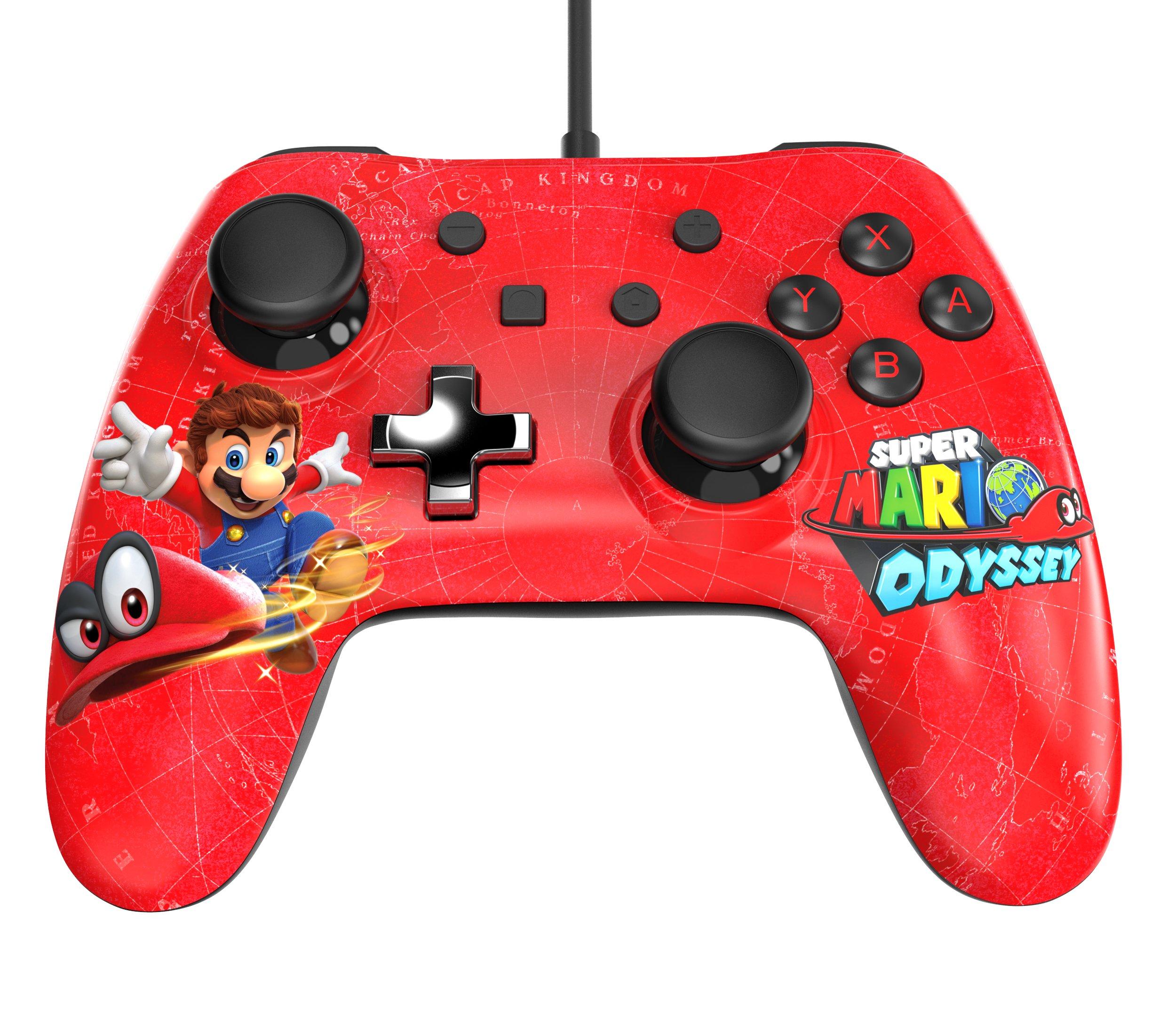 nintendo switch with mario odyssey & pro controller
