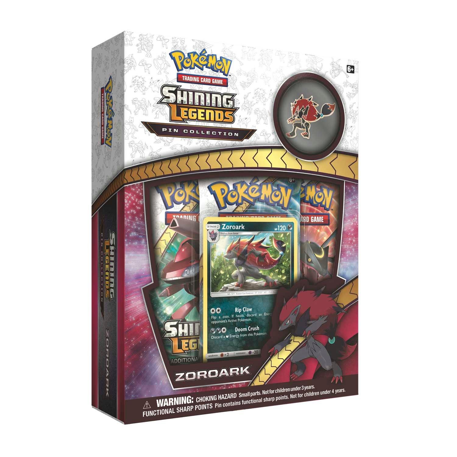 Pokemon Trading Card Game Zoroark Shining Legends Pin Collection Gamestop