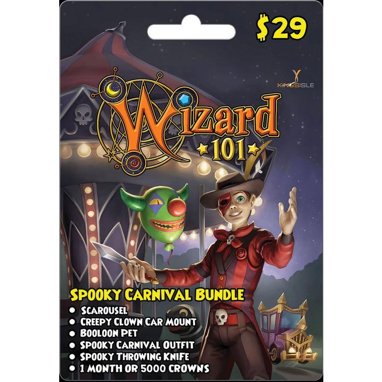 KingsIsle Wizard101 Spooky Carnival Bundle Digital Card