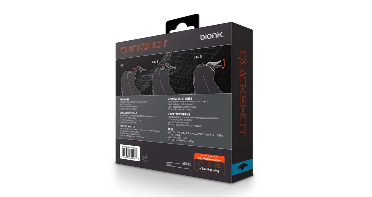 bionik Quickshot Trigger Lock Controller Kit for PlayStation 4