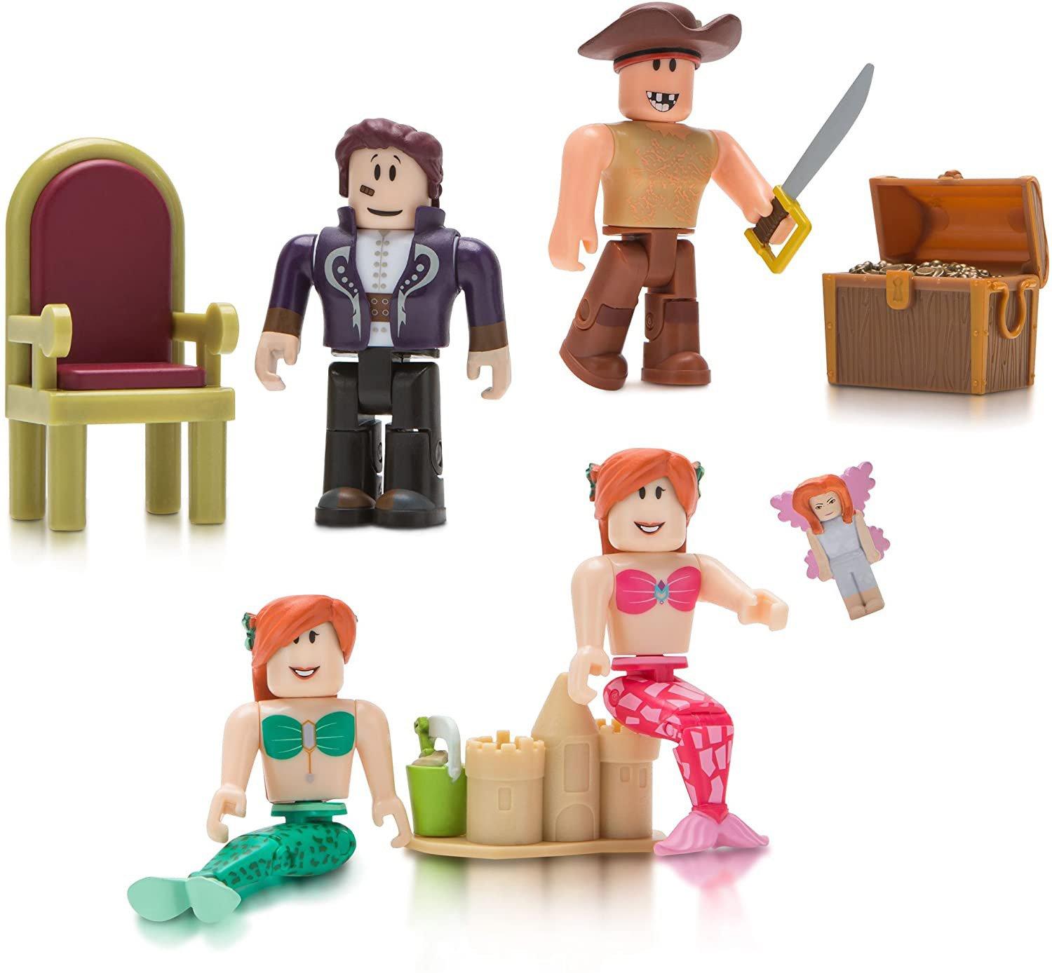 Roblox Celebrity Collection Neverland Lagoon Four Figure Pack Gamestop - retro icon pack roblox