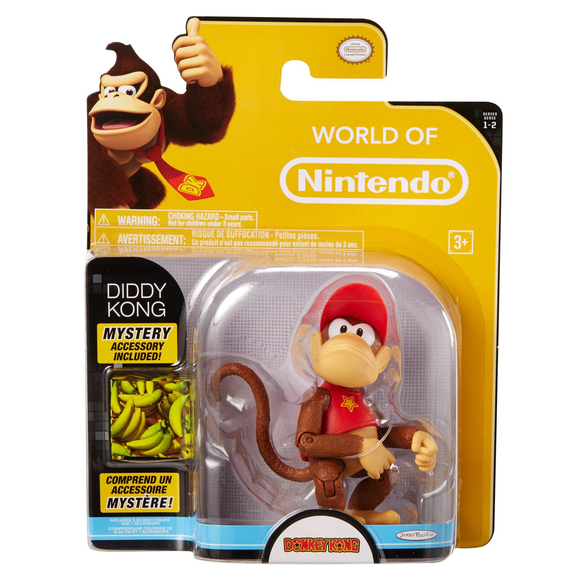 Donkey Kong Diddy Kong World Of Nintendo Action Figure Gamestop