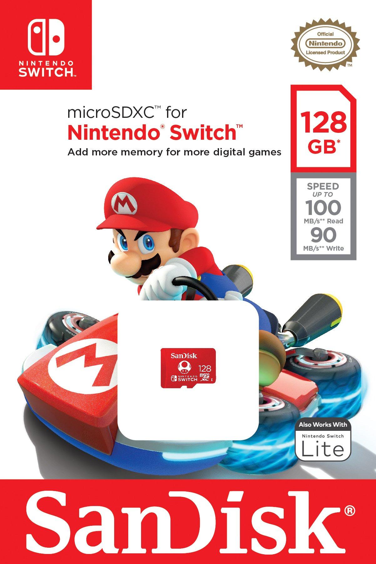 list item 1 of 2 microSDXC Card 128GB for Nintendo Switch