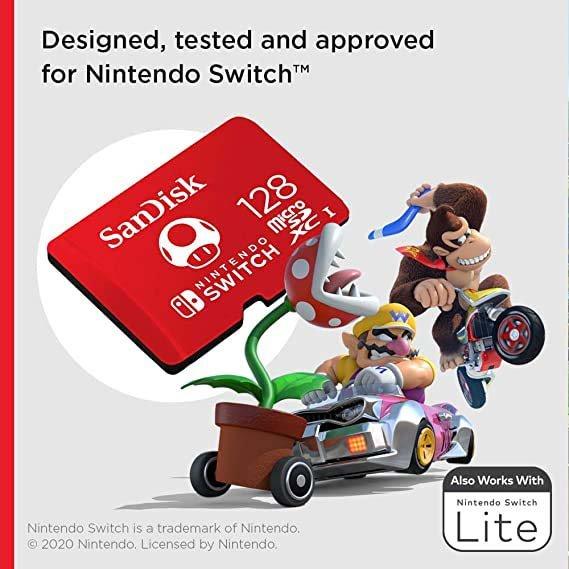 SanDisk microSDXC Card 128GB for Nintendo Switch