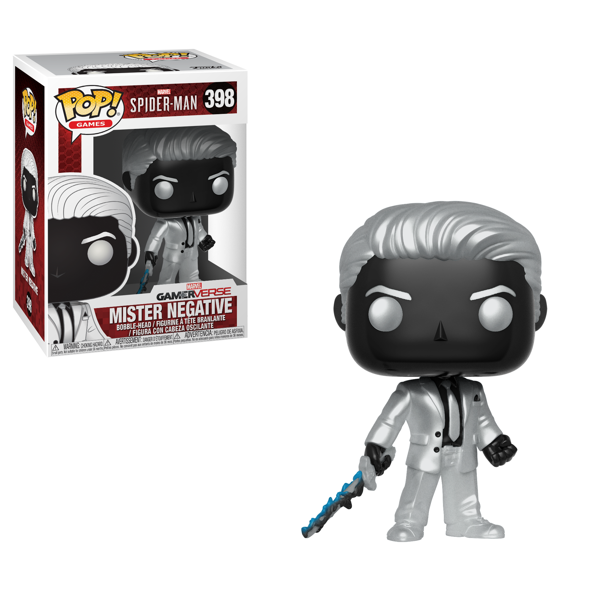 Pop Games Marvels Spider Man Mister Negative Gamestop - 