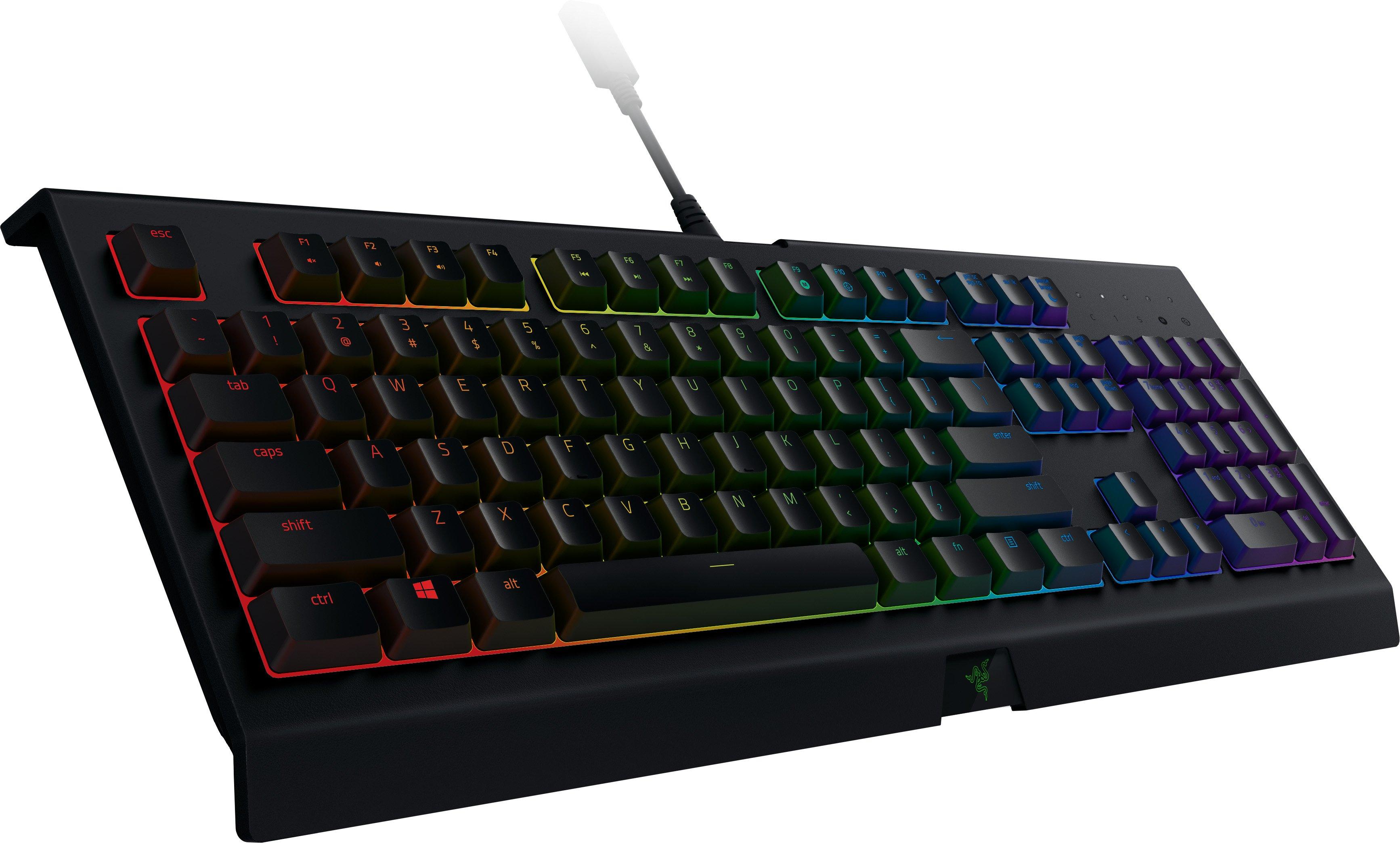 list item 2 of 5 Razer Cynosa Chroma RGB Wired Membrane Gaming Keyboard