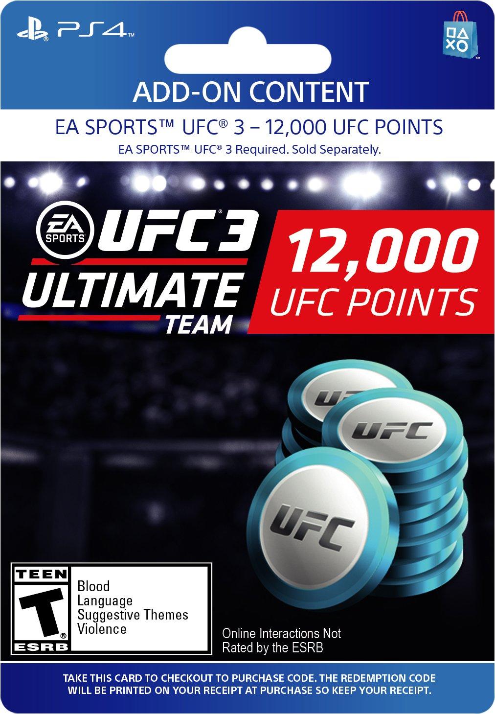 EA Sports UFC 3 1 050 Ultimate Team Points GameStop