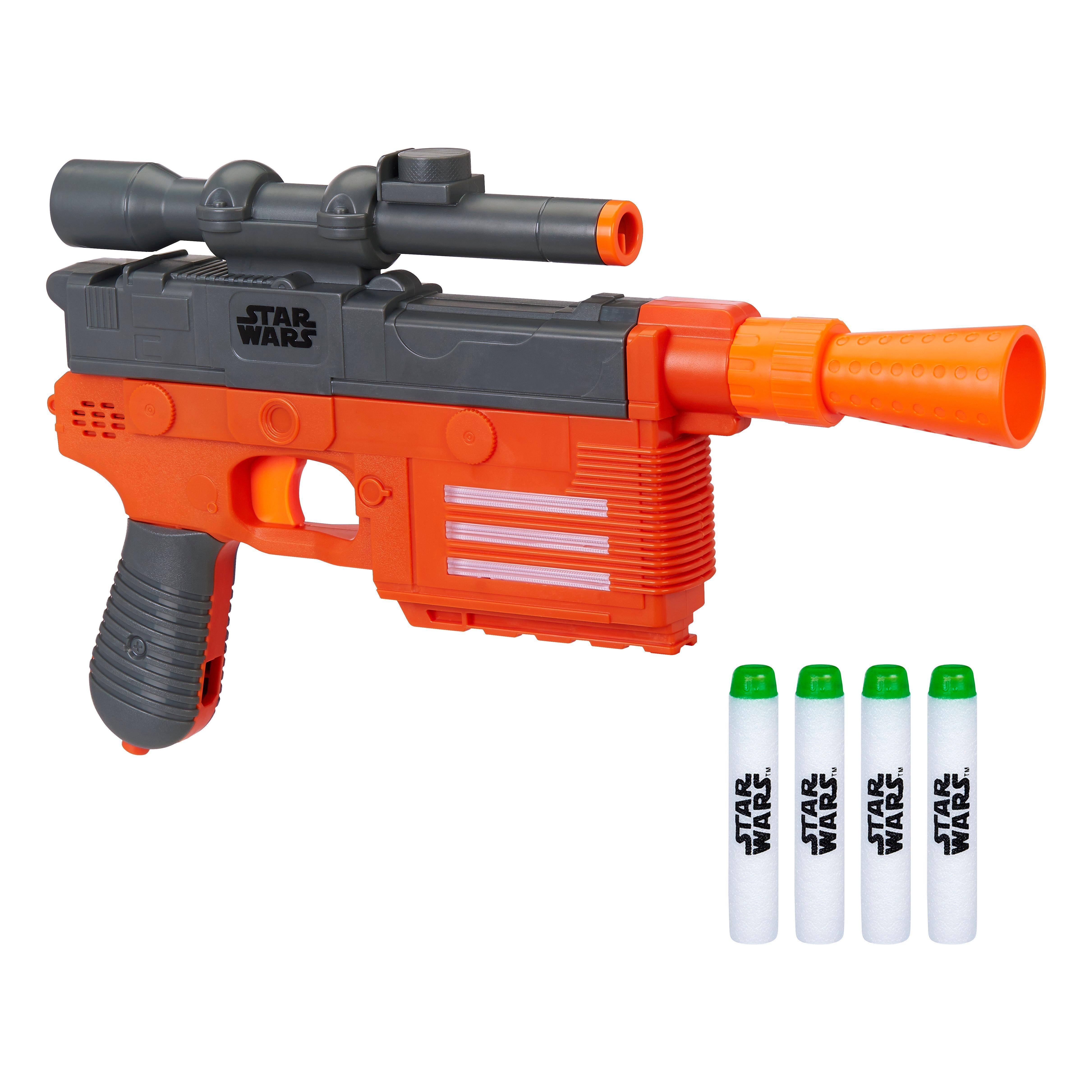 Nerf Glowstrike Star Wars Han Solo Blaster Gamestop - supreme money gun red roblox