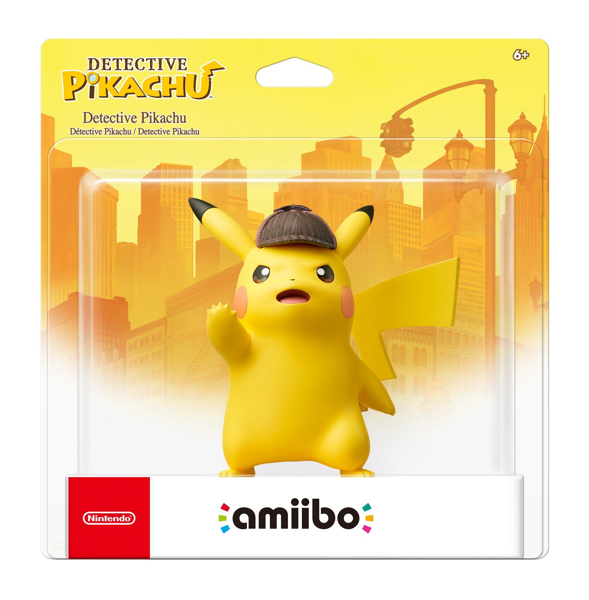 Detective Pikachu amiibo Figure Nintendo GameStop