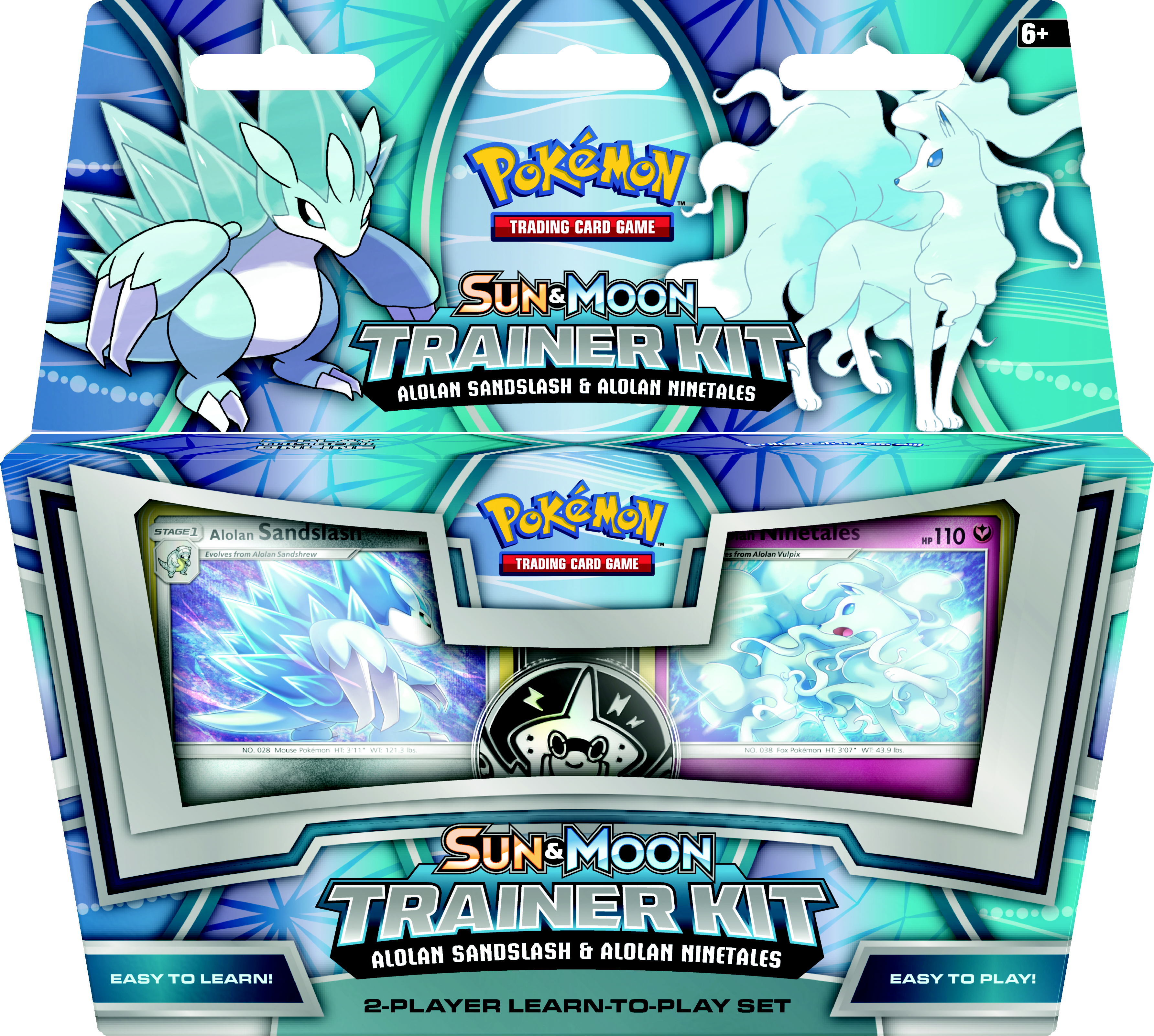 Pokemon Trading Card Game Sun Moon Trainer Kit Alolan Sandslash Alolan Ninetales Gamestop