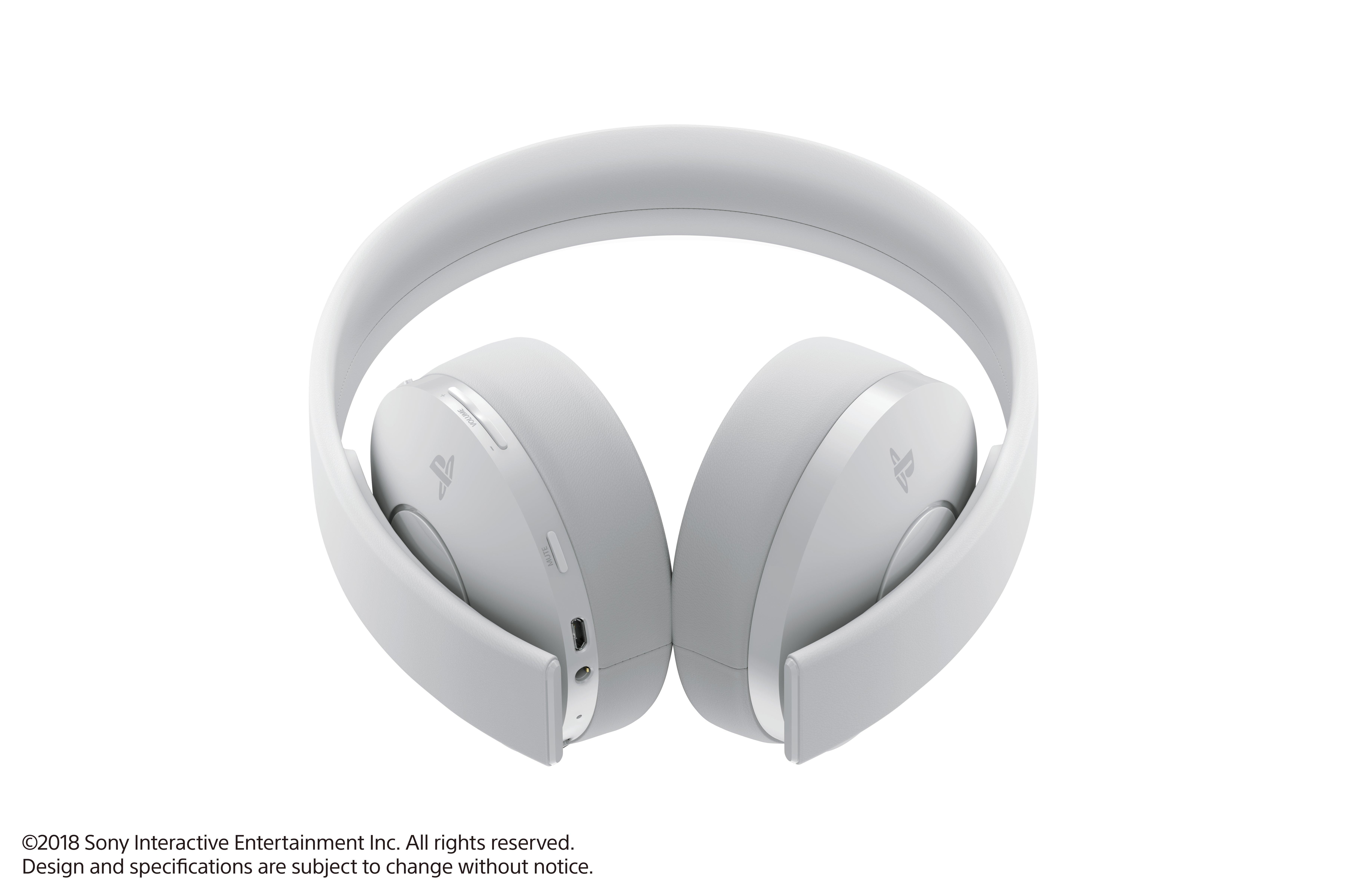 list item 12 of 12 PlayStation 4 New Gold White Wireless Headset