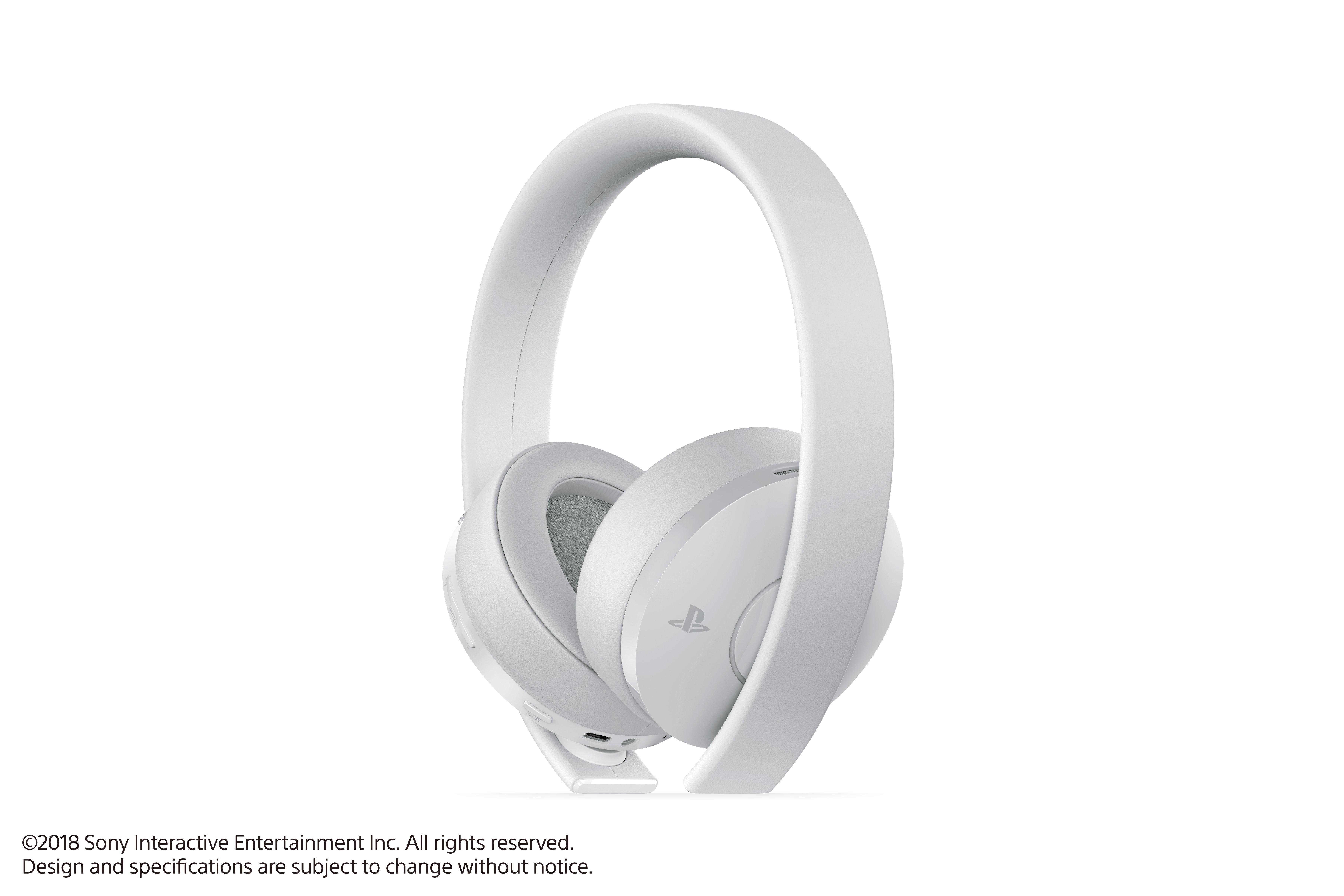 list item 10 of 12 PlayStation 4 New Gold White Wireless Headset