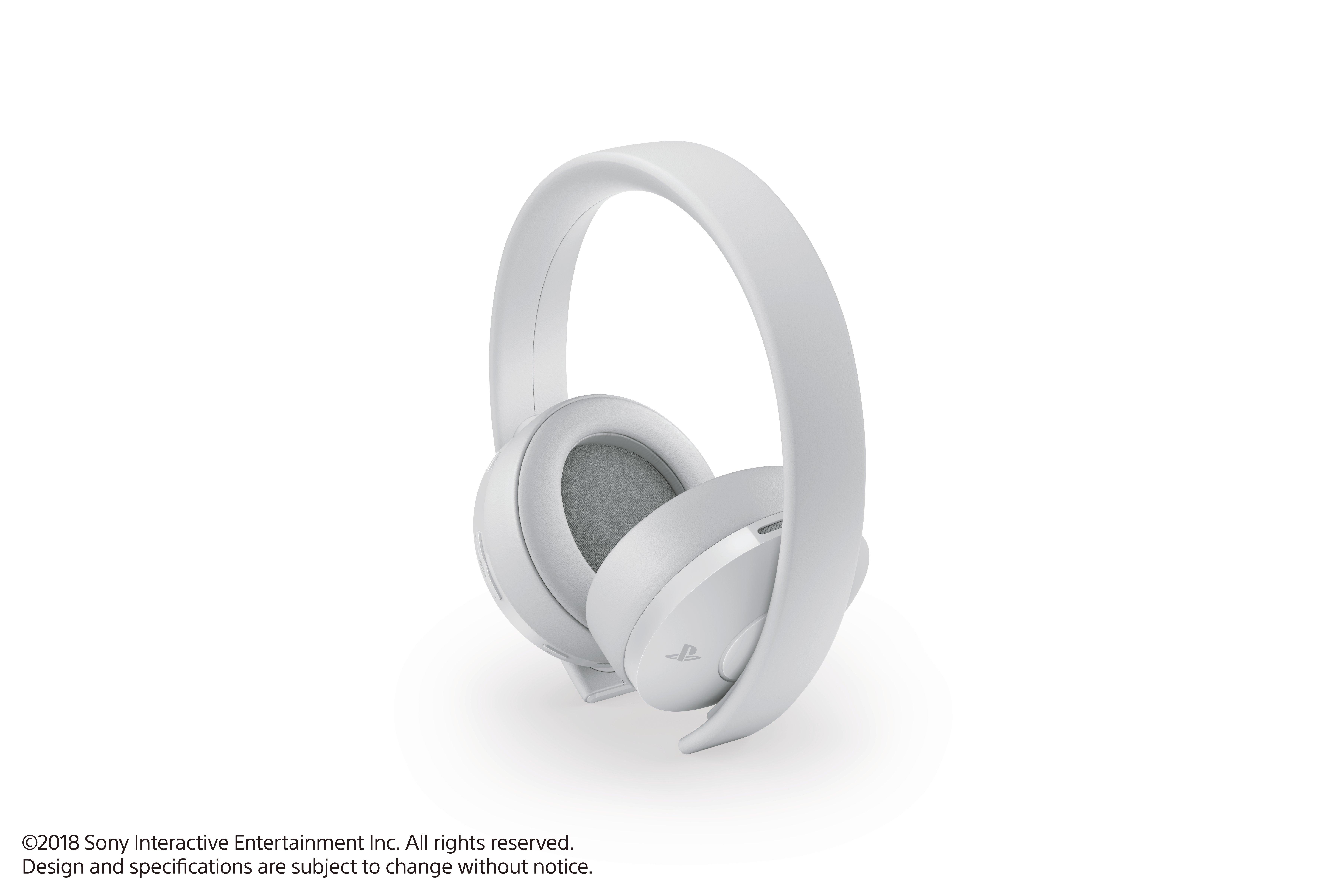 white gold wireless headset ps4