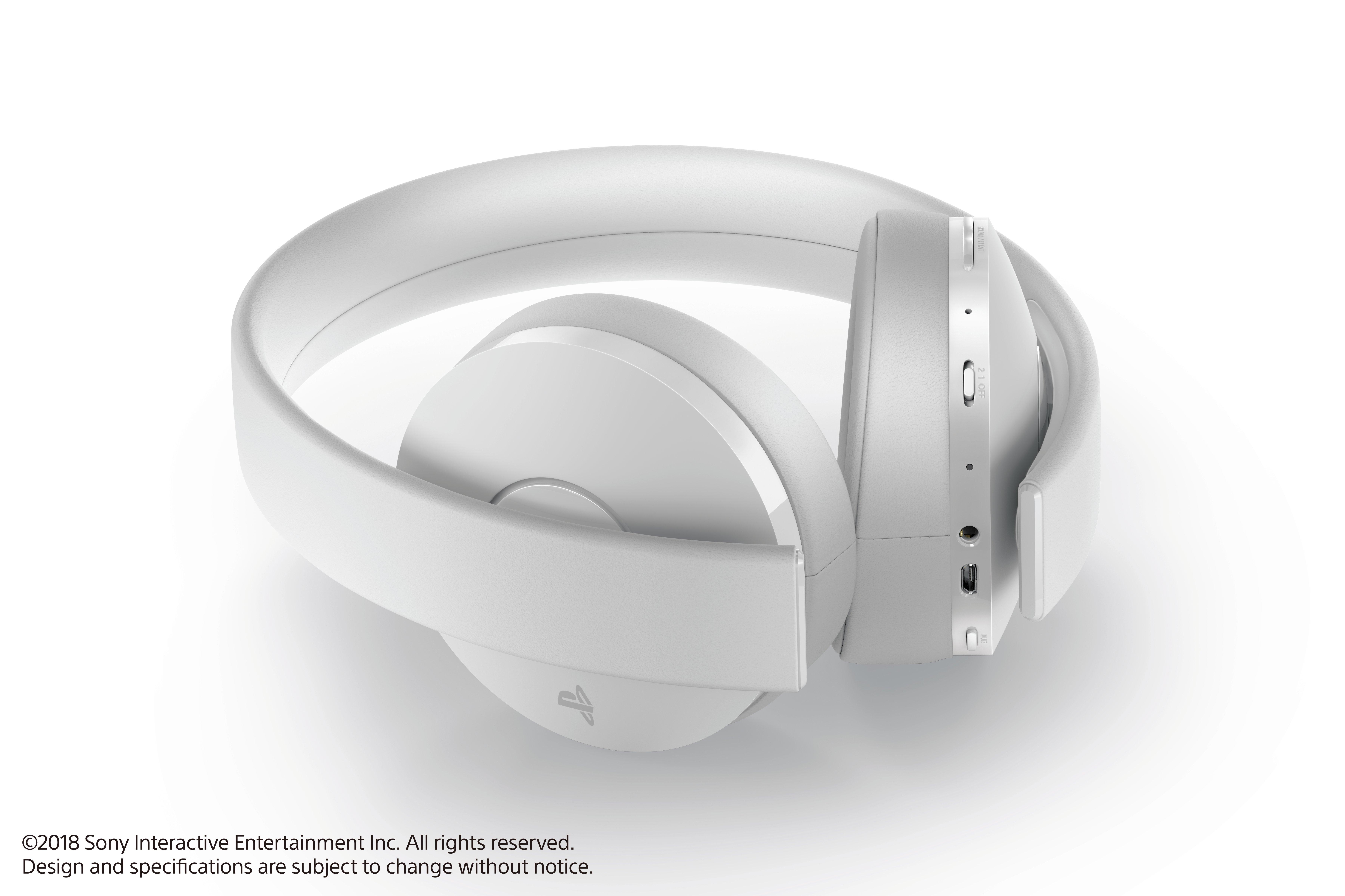 list item 7 of 12 PlayStation 4 New Gold White Wireless Headset