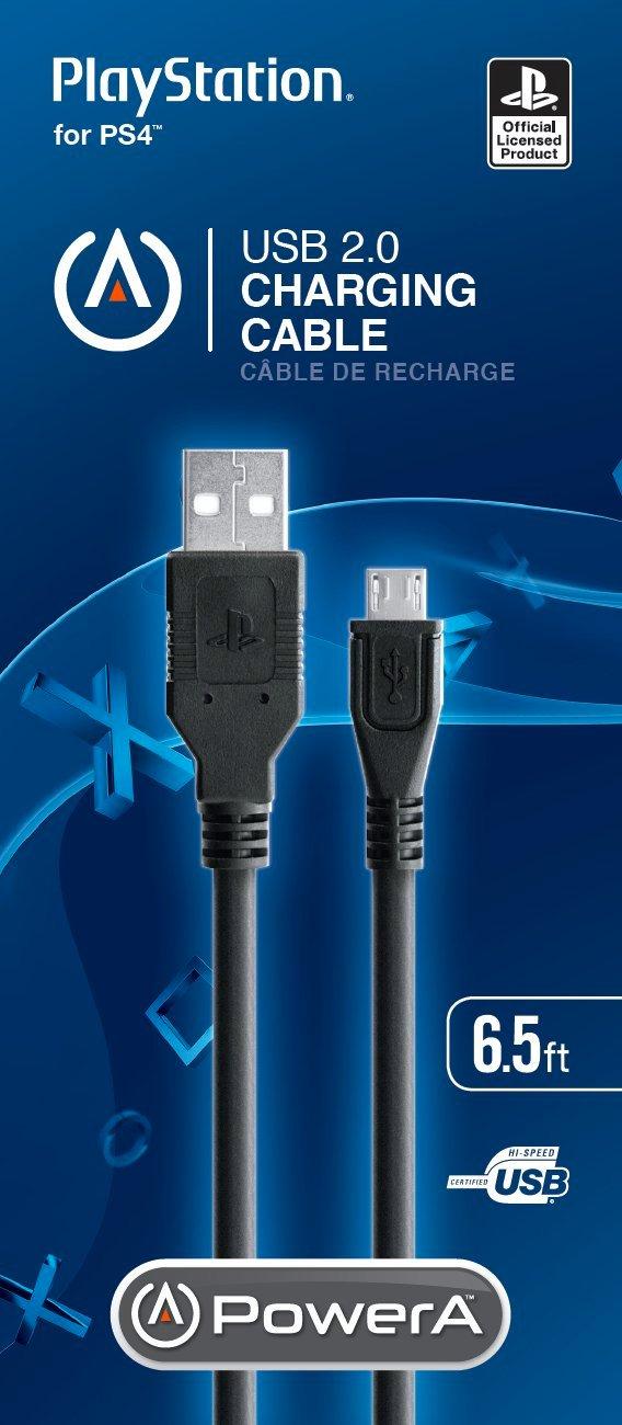 PowerA USB 2.0 Charging Cable for PlayStation 4