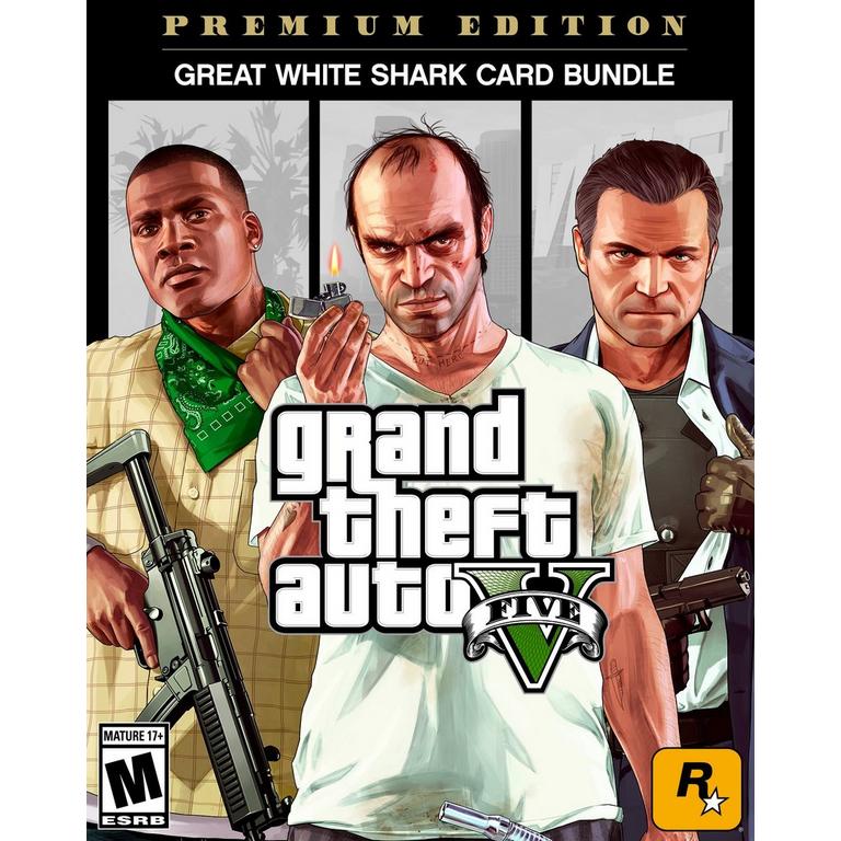 Grand Theft Auto V: Premium Edition and Great White Shark Card