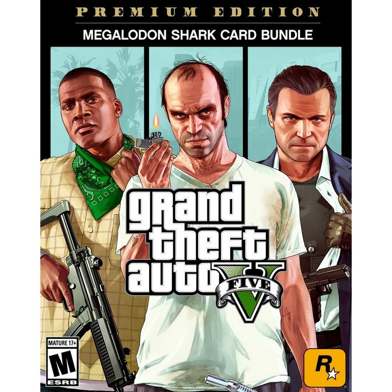 Grand Theft Auto V: Premium Edition and Megalodon Shark Card Bundle | Rockstar Games |