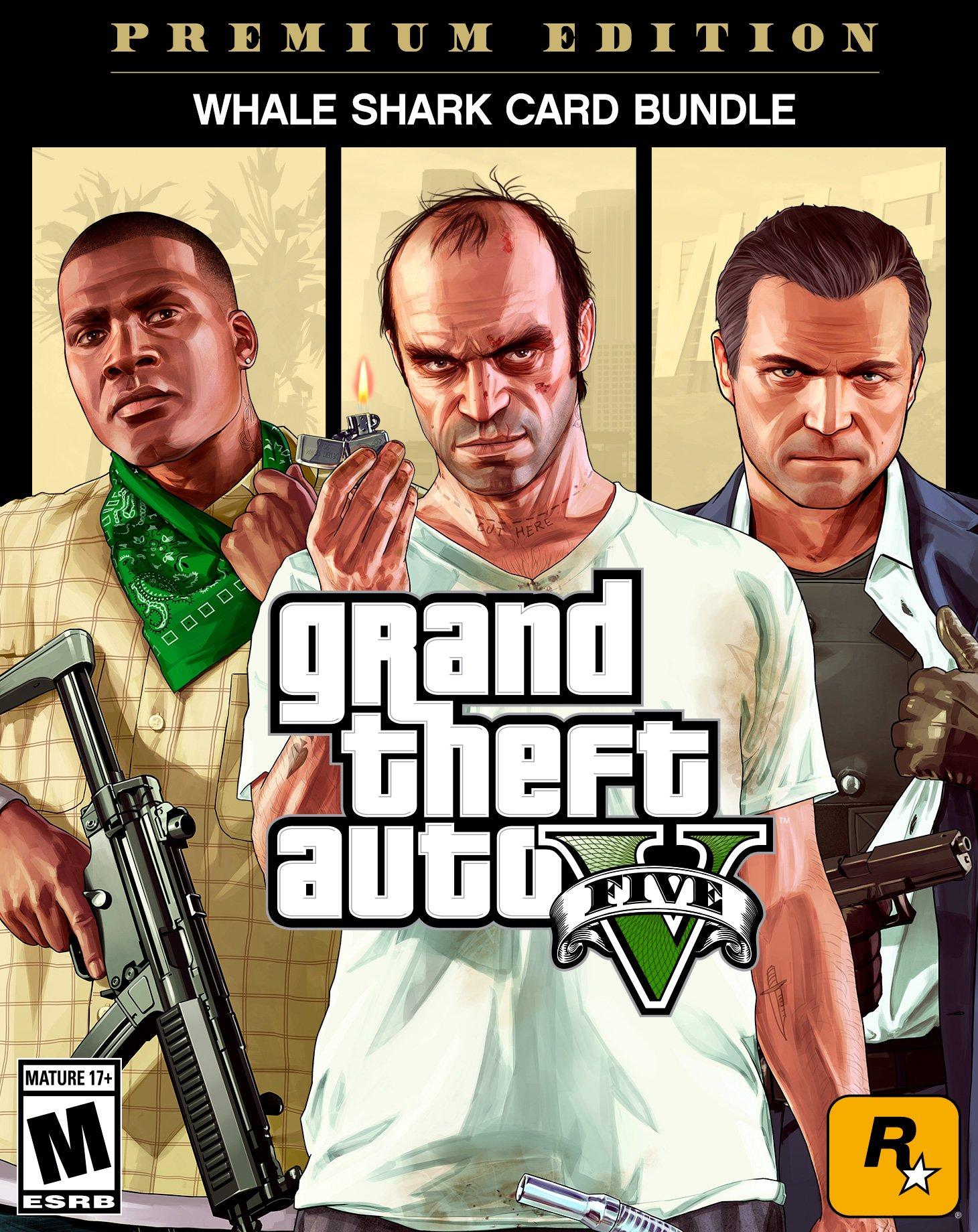 Grand Theft Auto V Premium Edition And Whale Shark Card Bundle Pc Gamestop