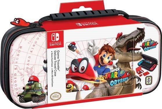 Super Mario Odyssey White Game Traveler Deluxe Travel Case for Nintendo