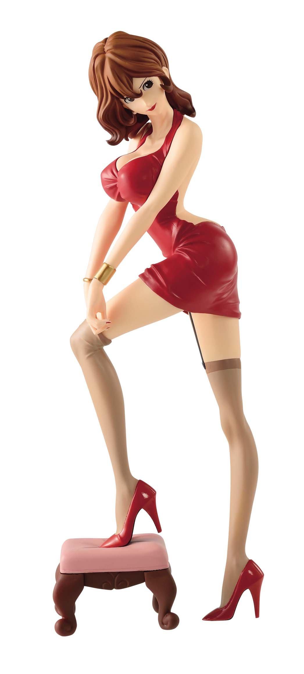 Lupin The Third Fujiko Mine In Red Dress Part 5 Glitter And Glamours Statue Gamestop