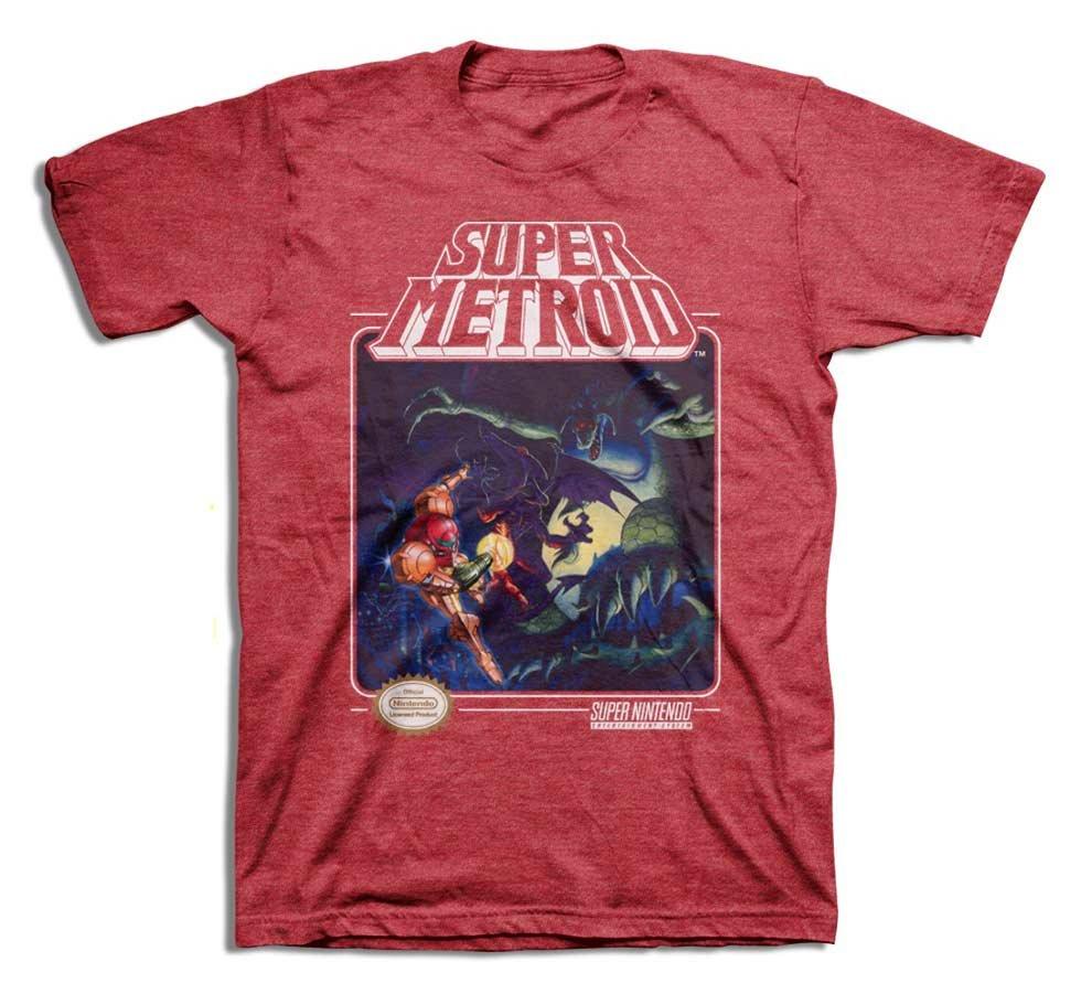 Super Metroid SNES Red Heather T-Shirt | GameStop