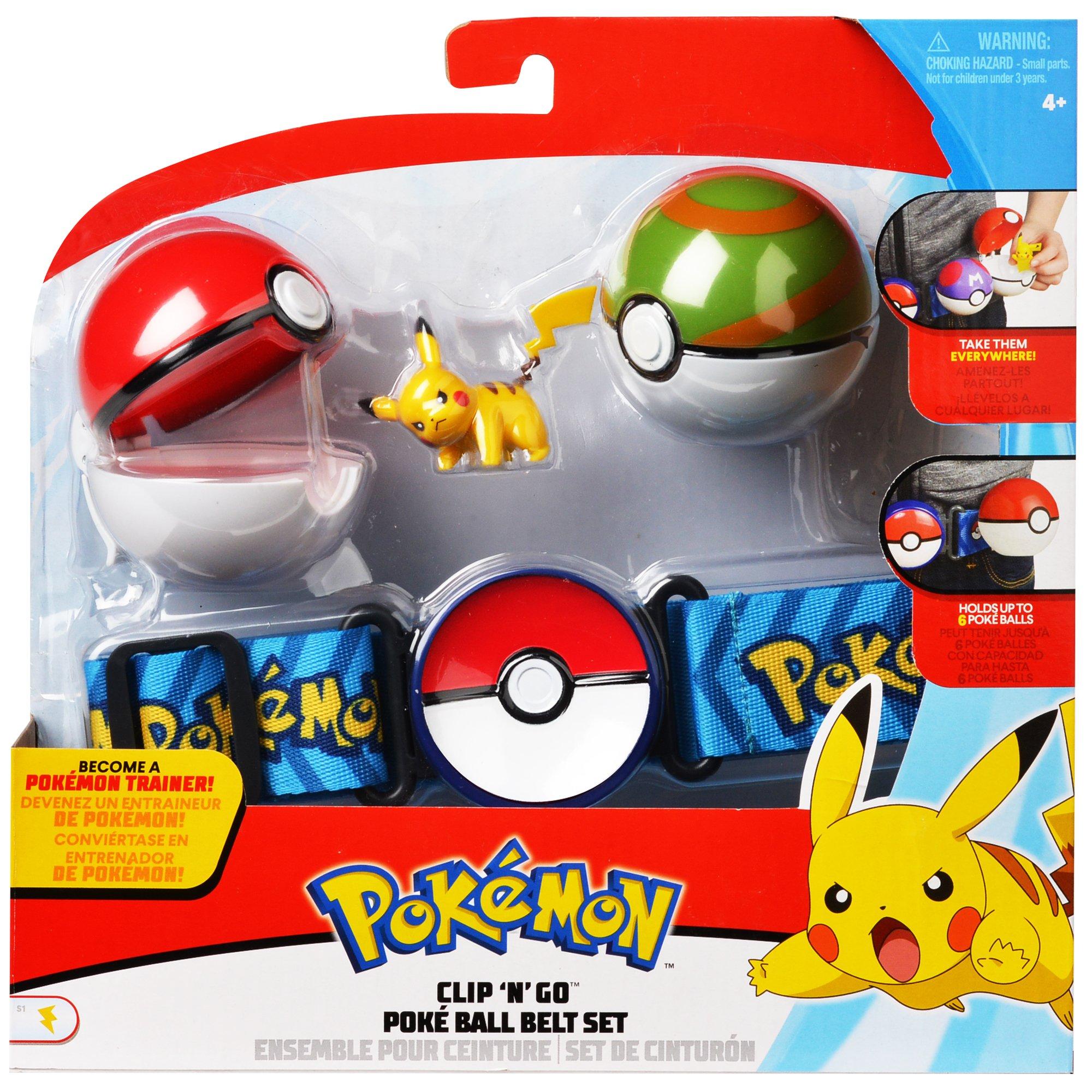 Pokemon Clip N Go Poke Ball Belt Set Assortment Gamestop - 