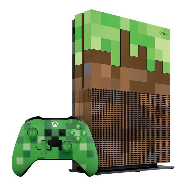 indebære Komprimere Arthur Conan Doyle Microsoft Xbox One S Console 1TB Minecraft Limited Edition | GameStop