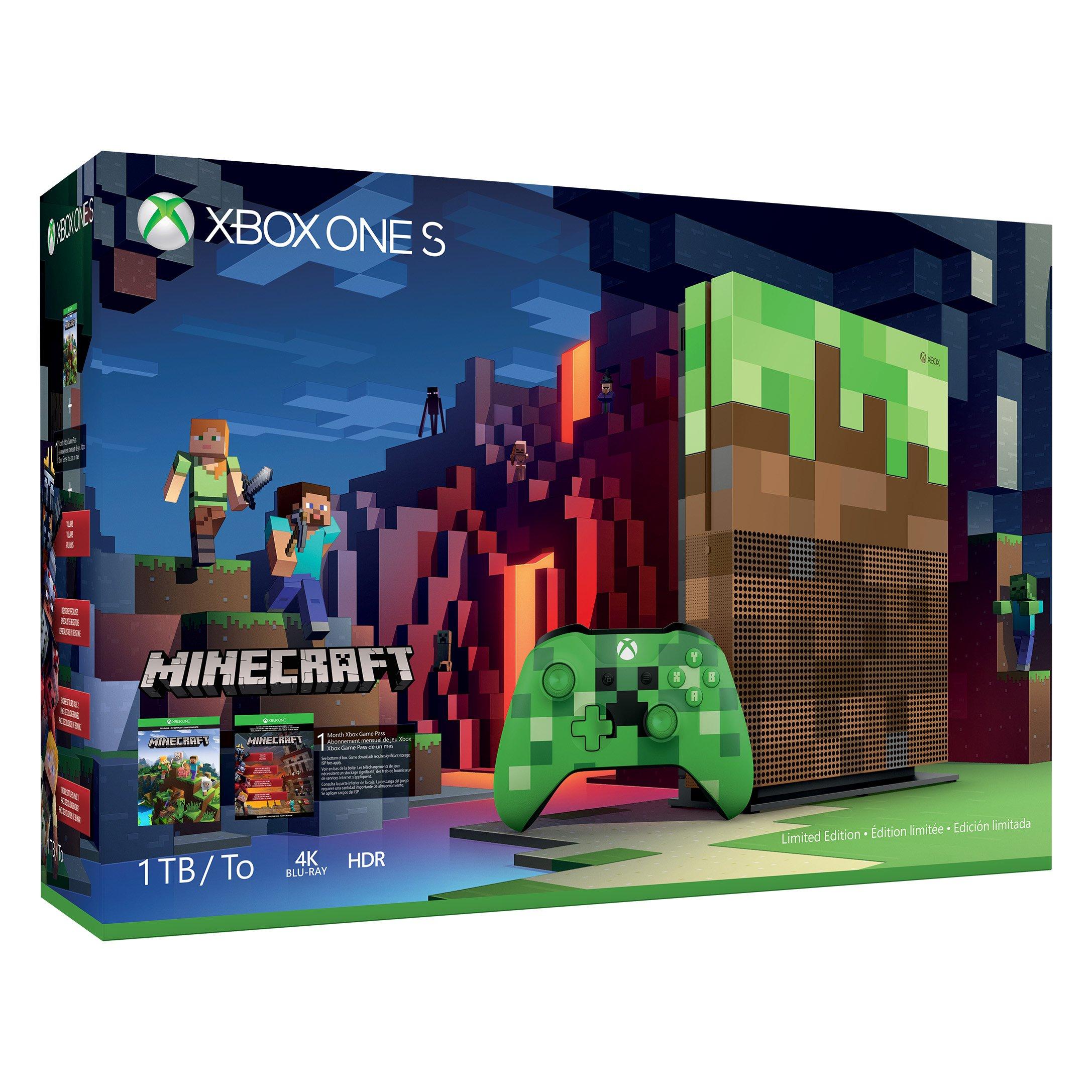 Microsoft Xbox One S 1TB Console Minecraft Limited GameStop Premium Refurbished GameStop
