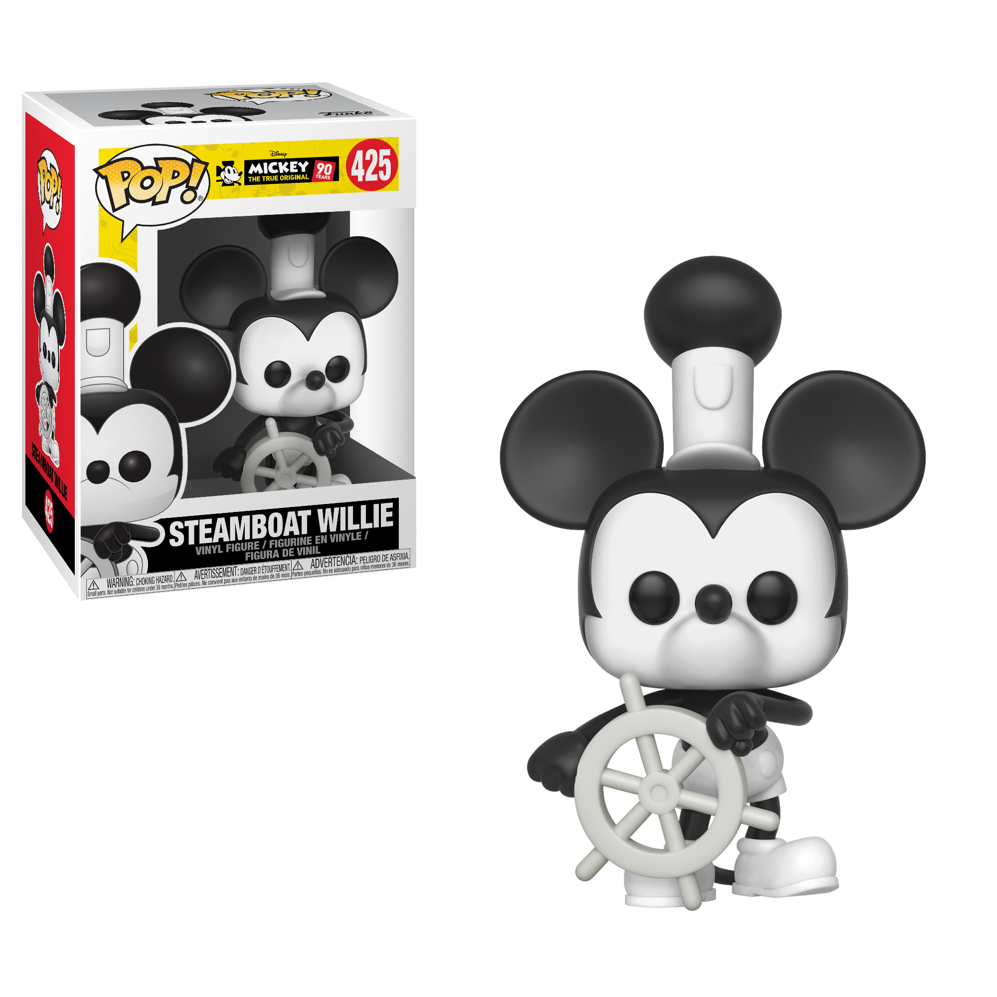Pop Disney Mickey 90 Years Steamboat Willie Gamestop