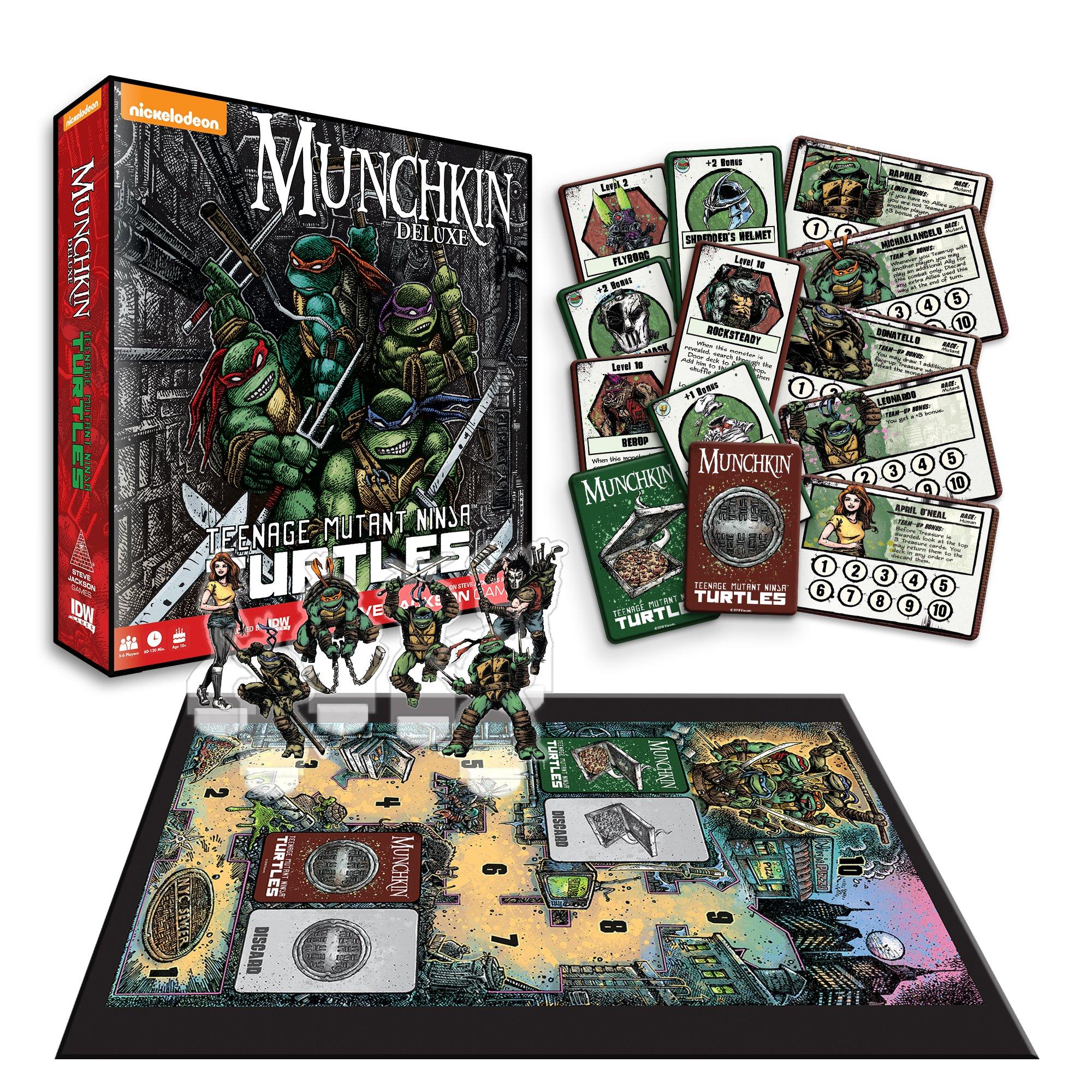 Munchkin: Teenage Mutant Ninja Turtles Deluxe Board Game ...