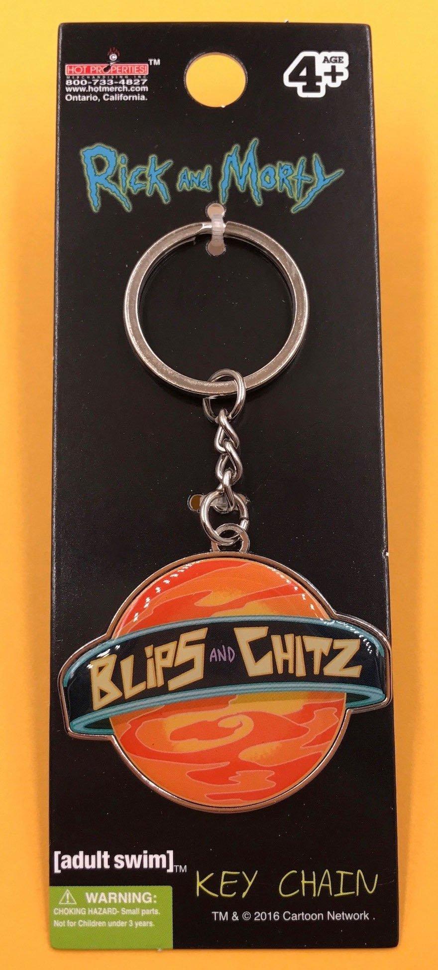 Rick and Morty Blips and Chitz Keychain