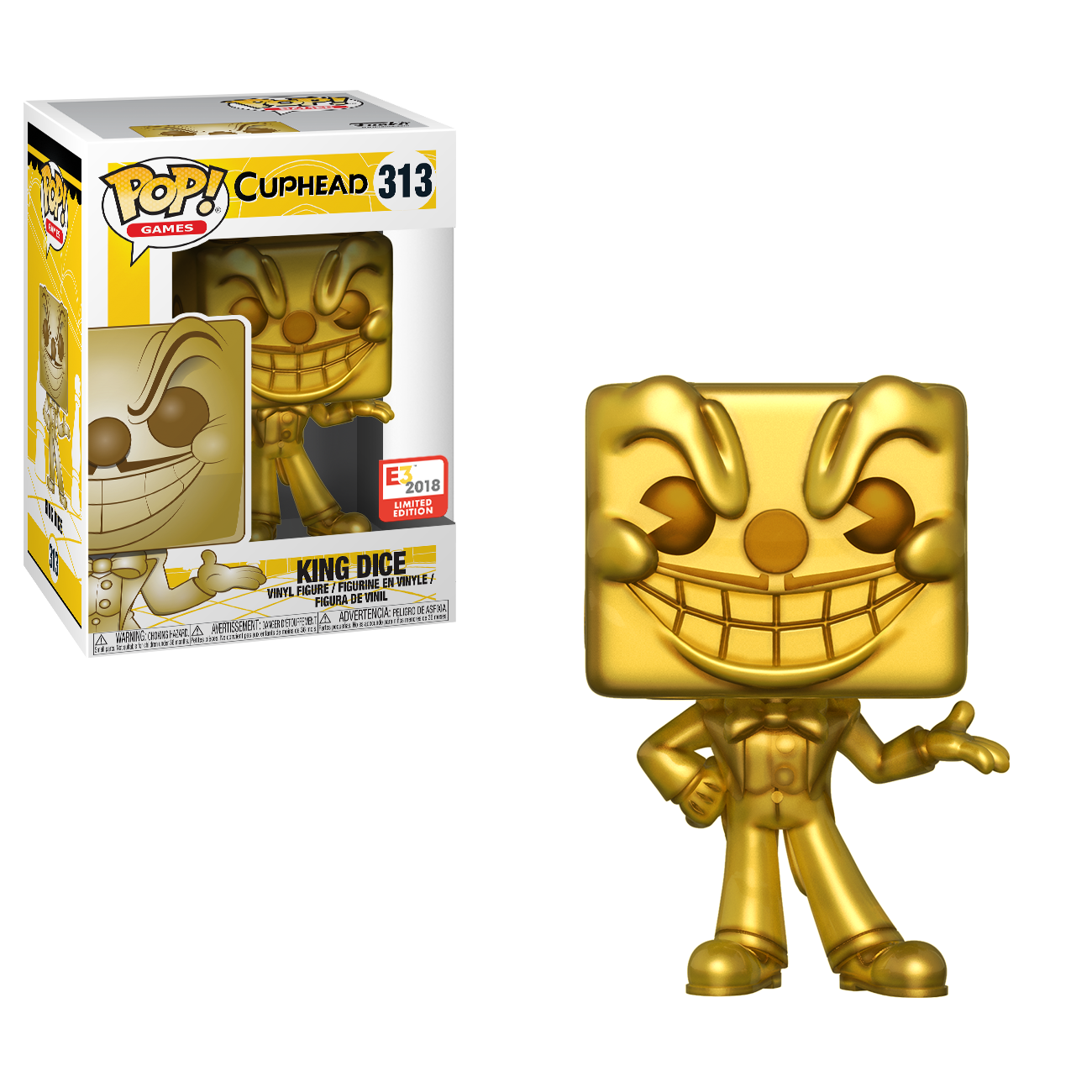 POP! Games: Cuphead - King Dice (Gold) - E3 2018 Limited Edition | GameStop