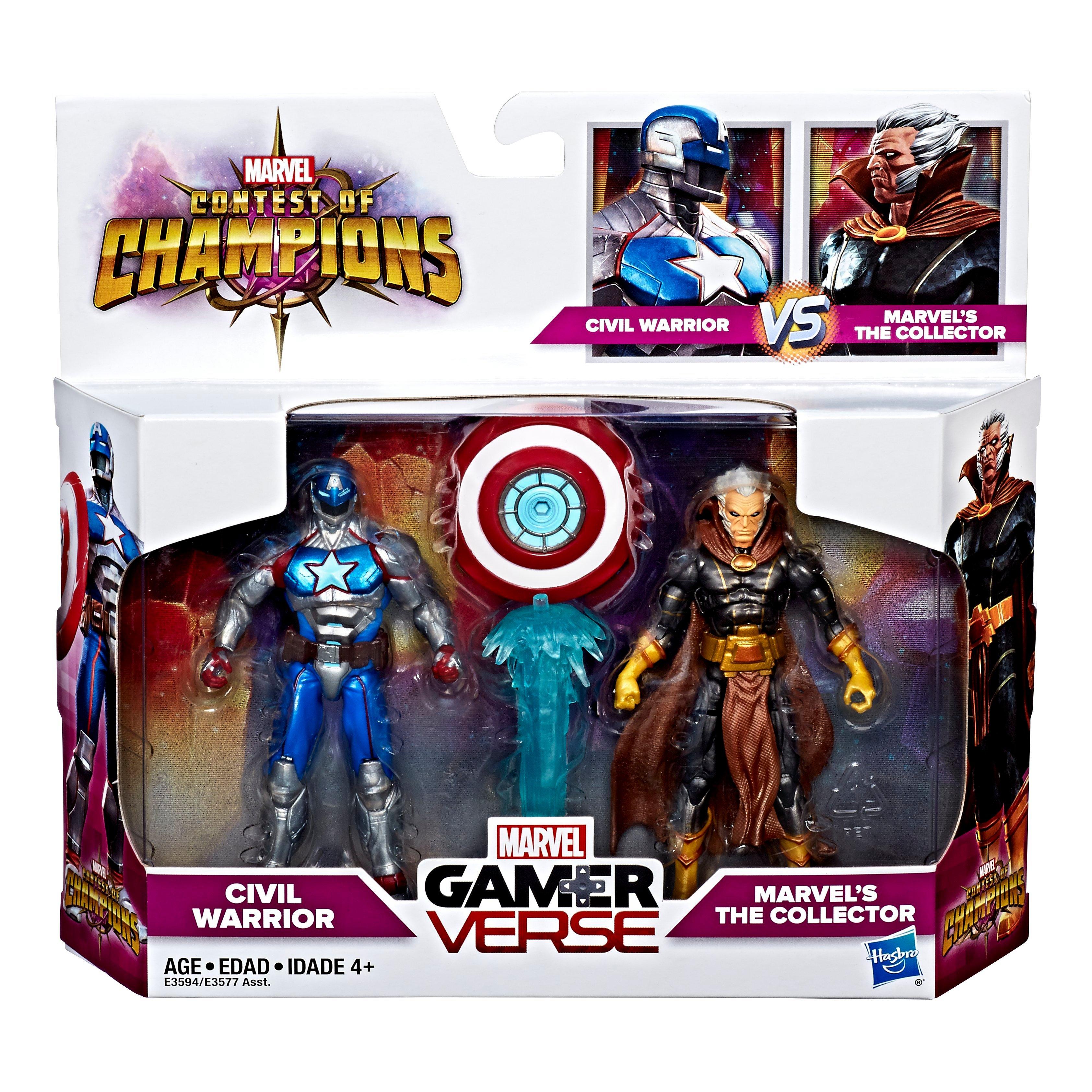 list item 1 of 1 Hasbro Marvel Contest of Champions Civil Warrior VS. The Collector Marvel Gamerverse 2 Pack 3.75-in Action Figure