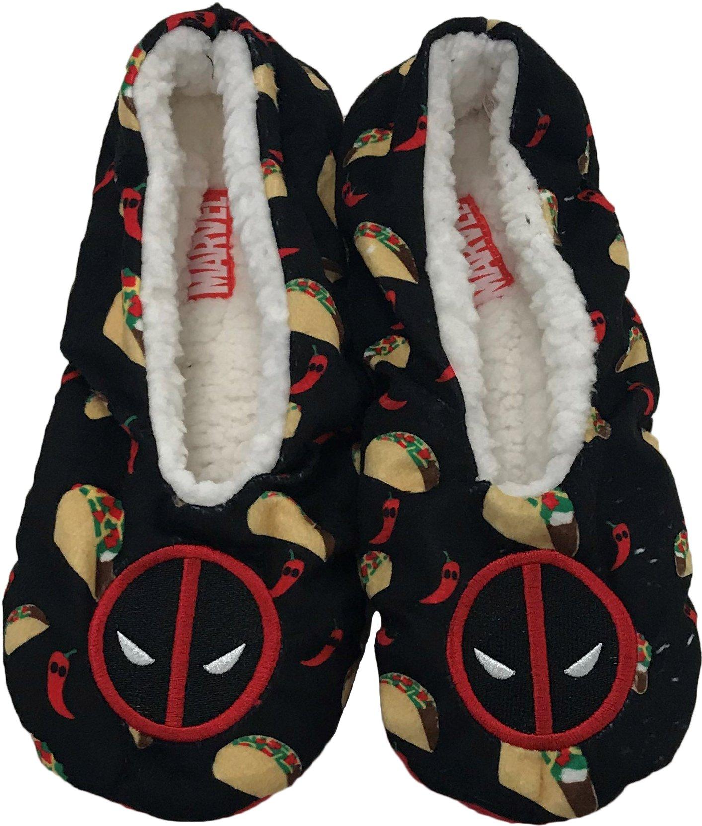 deadpool slippers mens