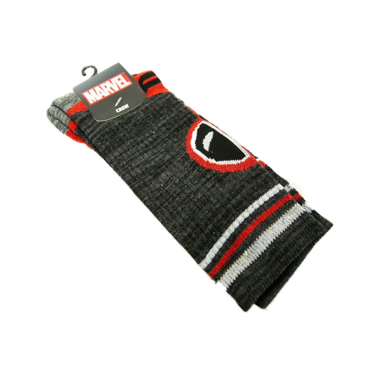 list item 1 of 1 Deadpool Logo Striped Socks