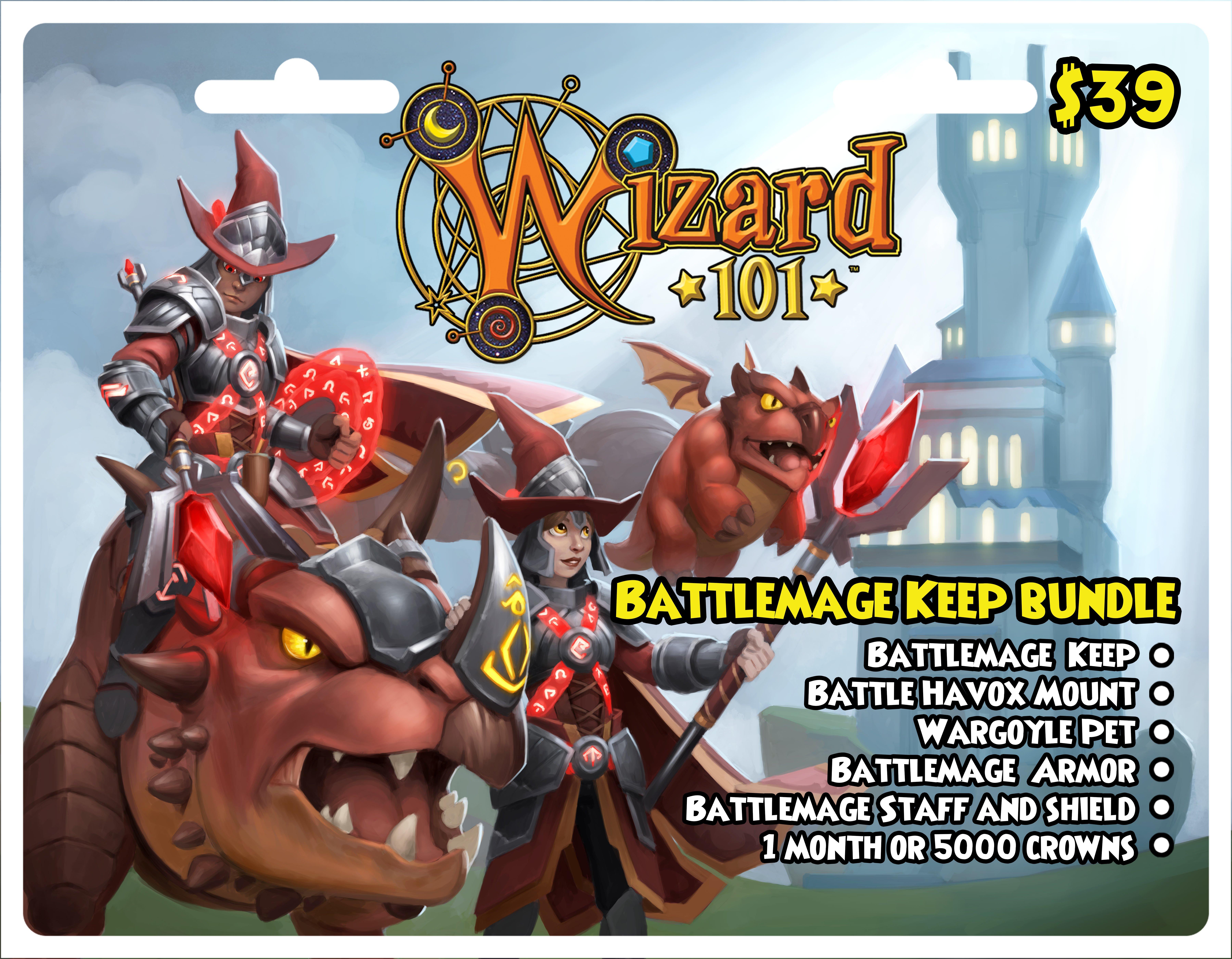 KingsIsle Wizard101 Battlemage Keep Bundle Digital Card | GameStop