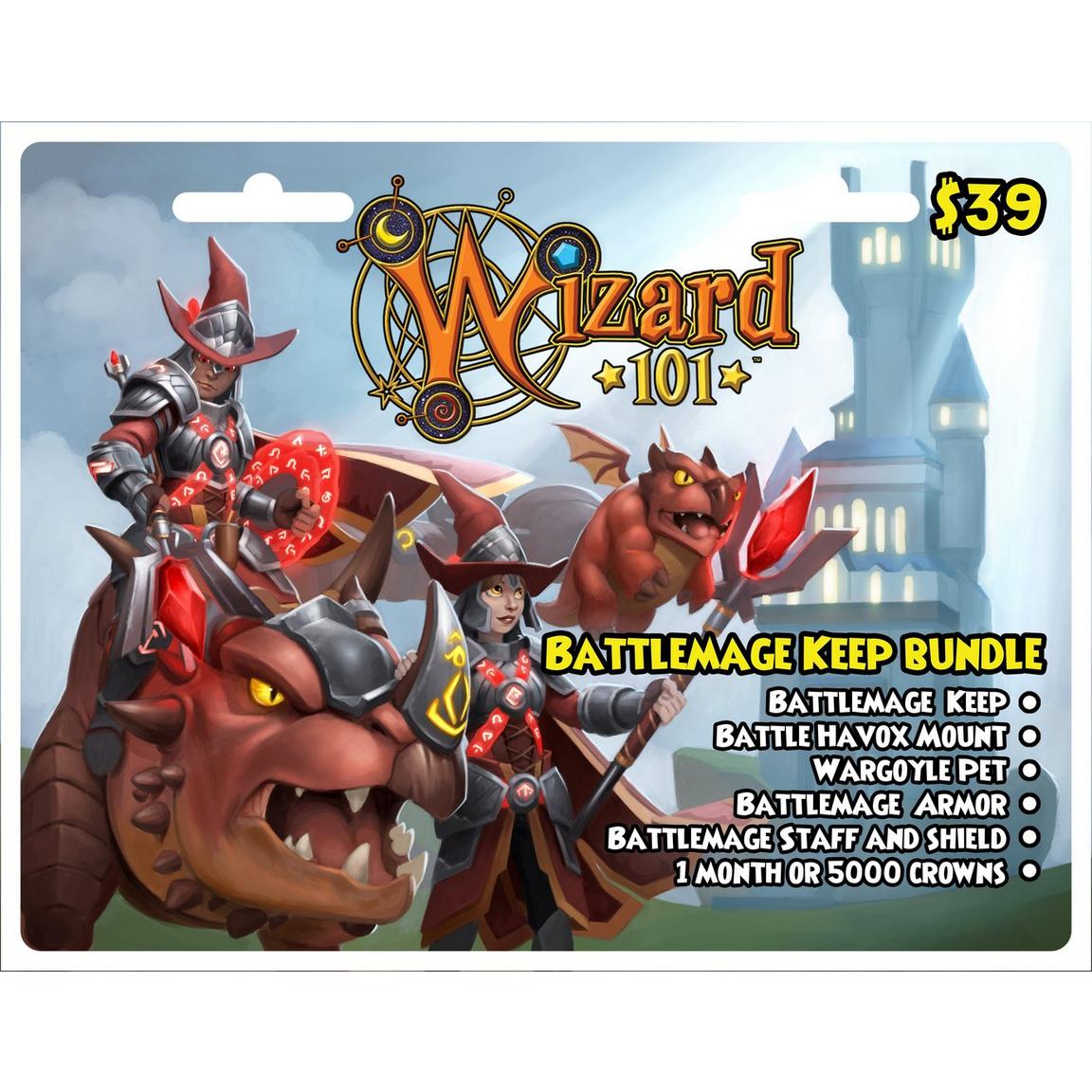 KingsIsle Entertainment Wizard101 Battlemage Keep $39 eCard