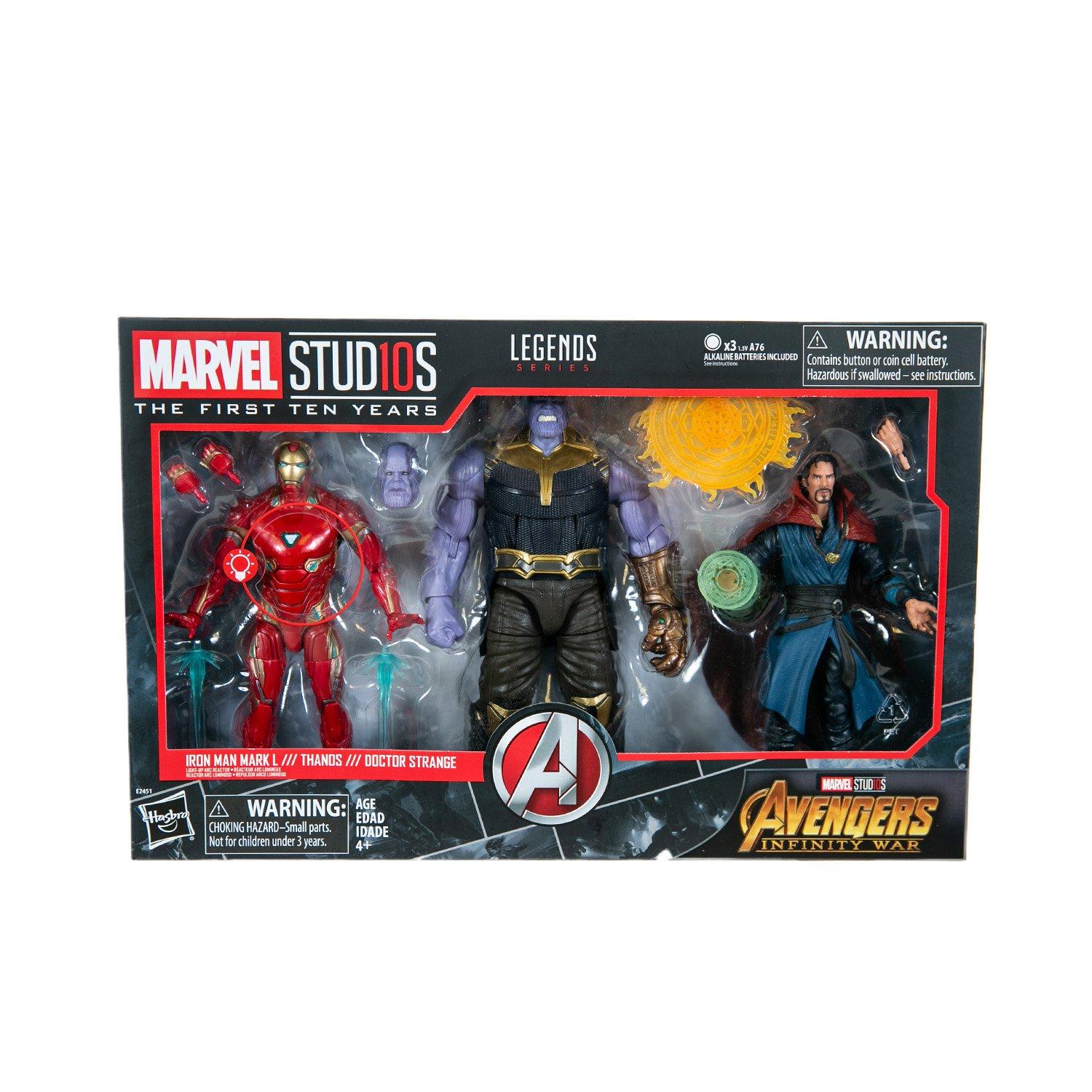 Marvel Studios The First Ten Years Avengers Infinity War Figure 3 Pack Gamestop