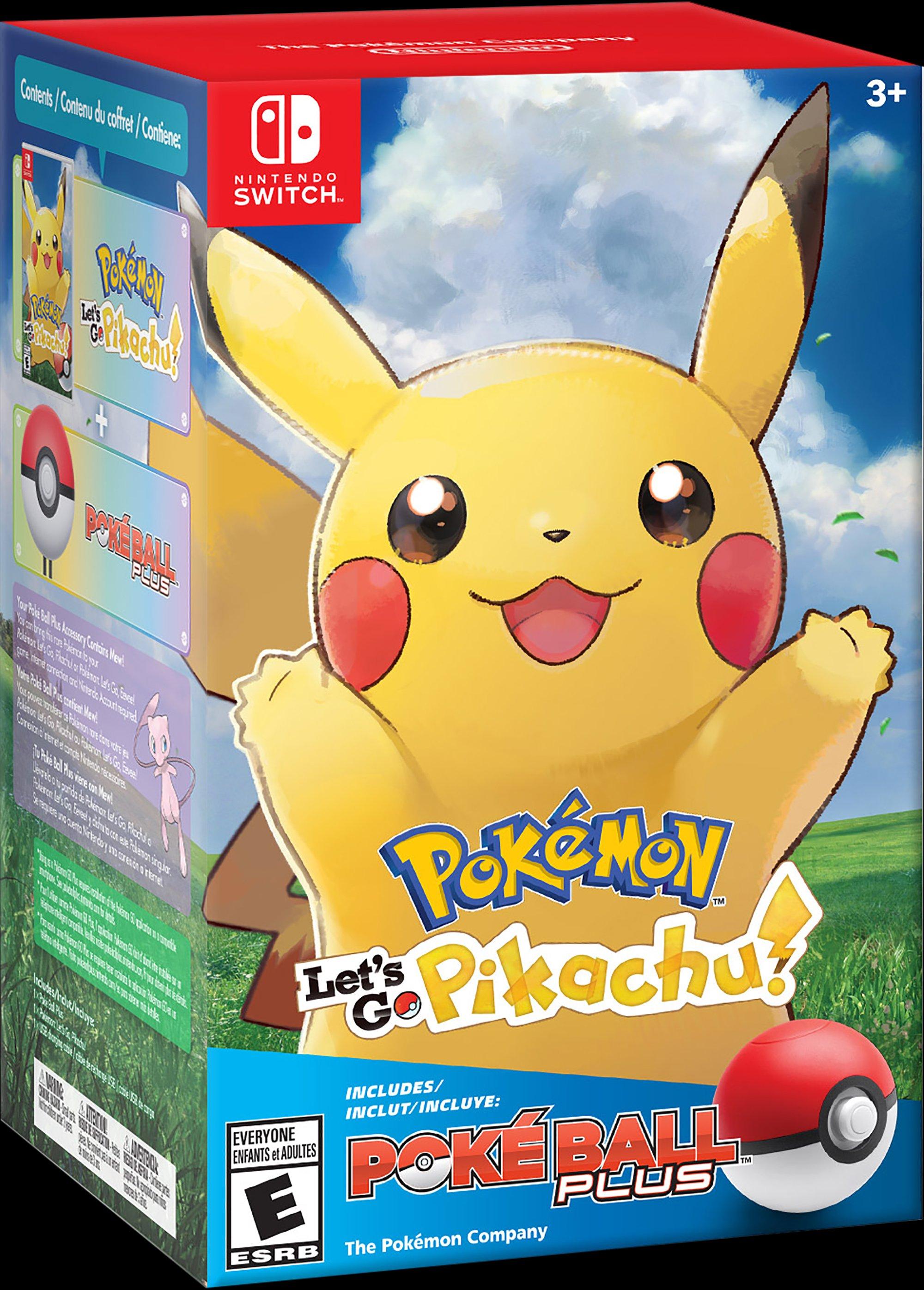 Pokemon Lets Go Pikachu And Poke Ball Plus Pack Nintendo Switch Gamestop