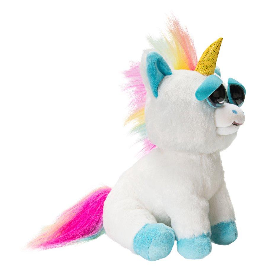 Feisty Pets Rainbow Unicorn Plush Only At Gamestop Gamestop - roblox adopt me unicorn plush