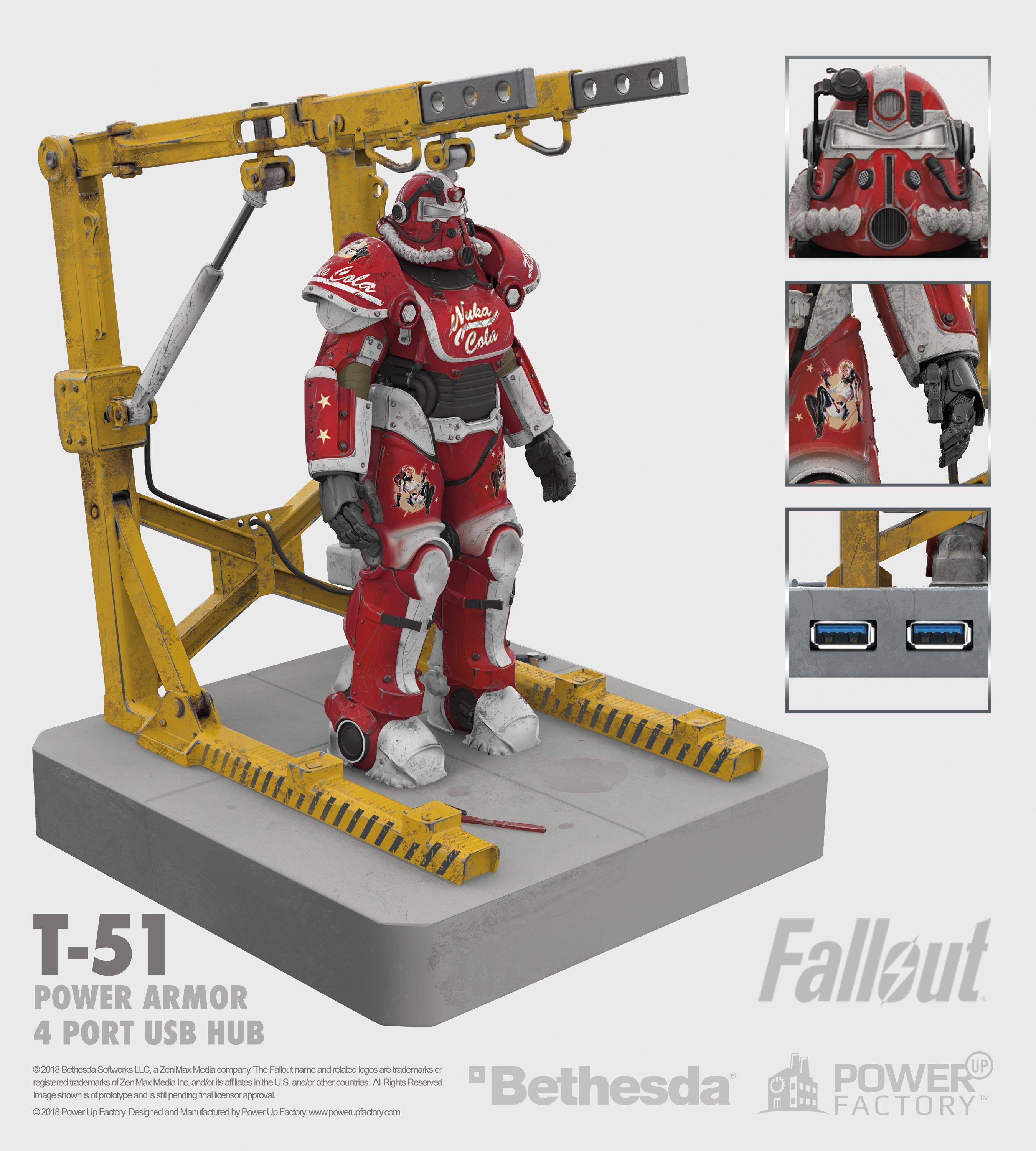 Fallout T 51 Nuka Cola 4 Port Usb Charger Gamestop