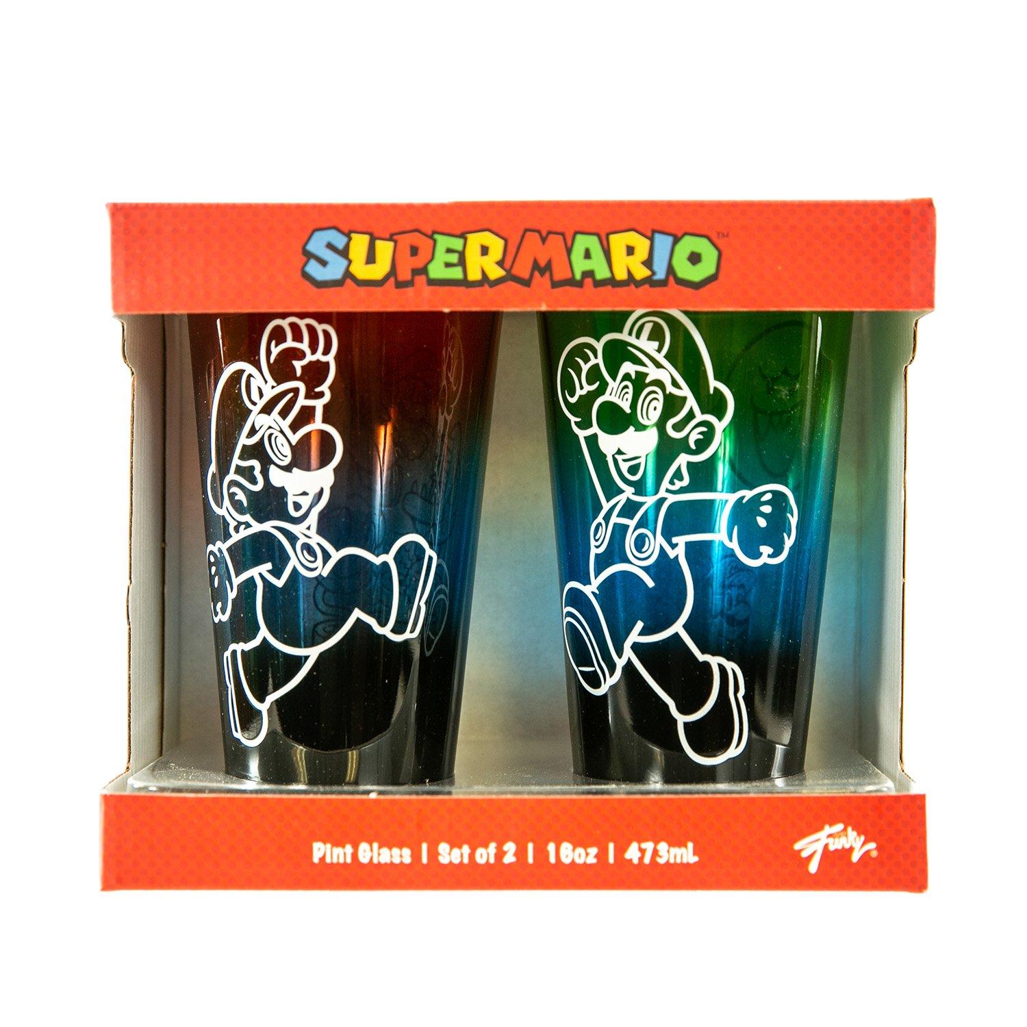 super mario beer glass