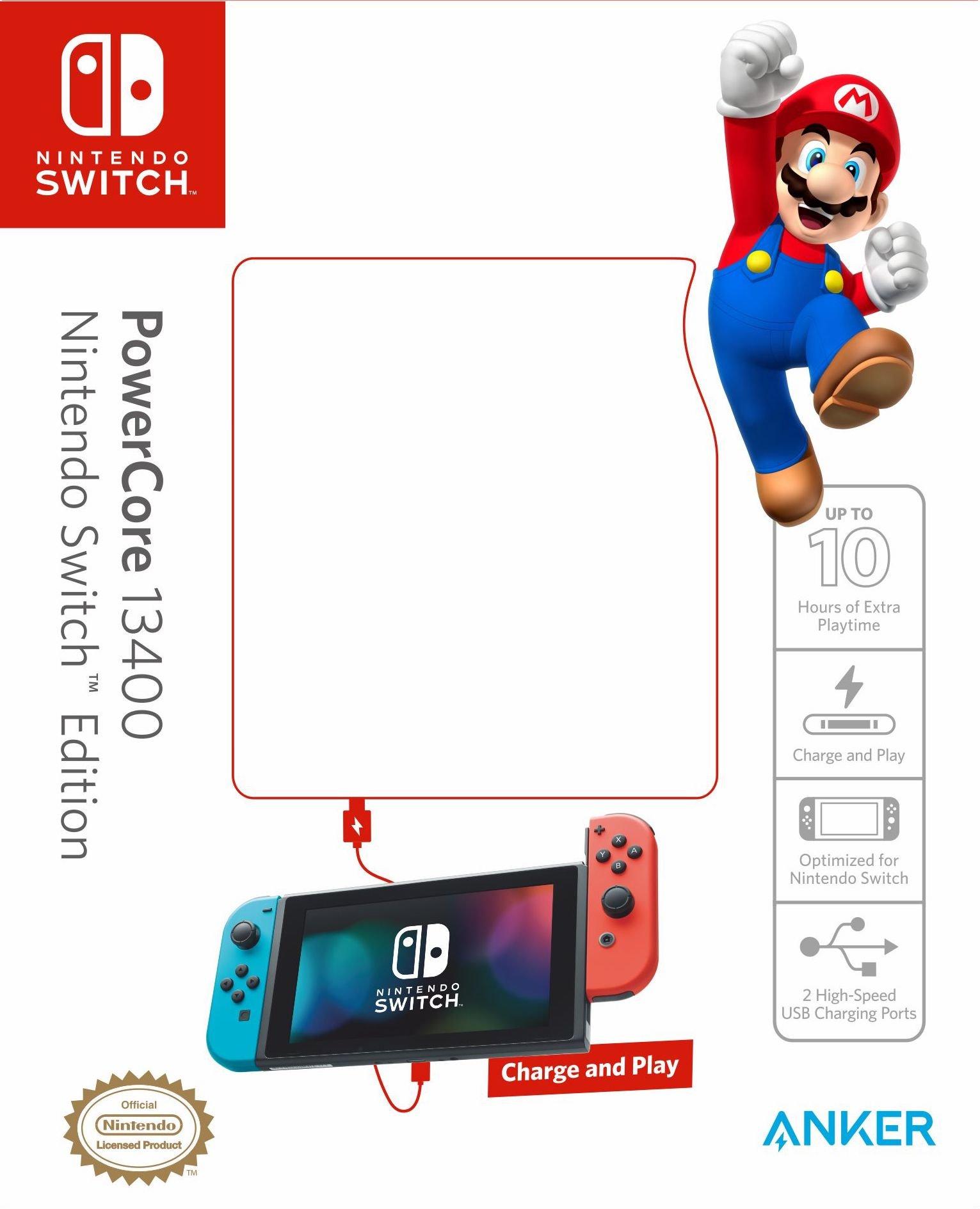 Fantasia Trading Anker PowerCore 13400 for Nintendo Switch