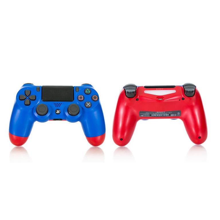 Dualshock 4 Blue/Red Recertified Custom Controller PS4 Available At GameStop Now!