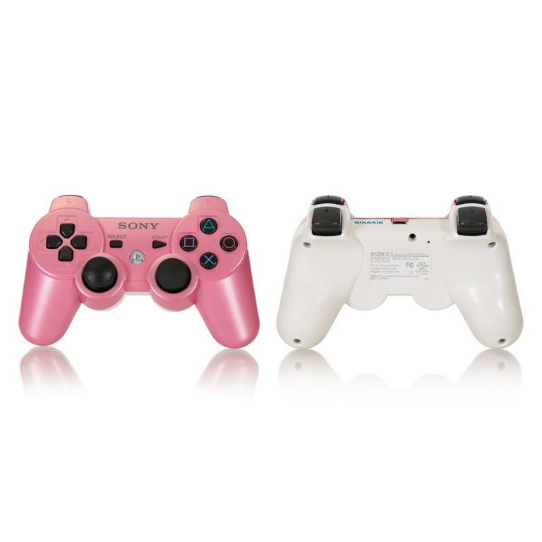 Sony DUALSHOCK 3 Recertified Custom Wireless Controller Pink and White