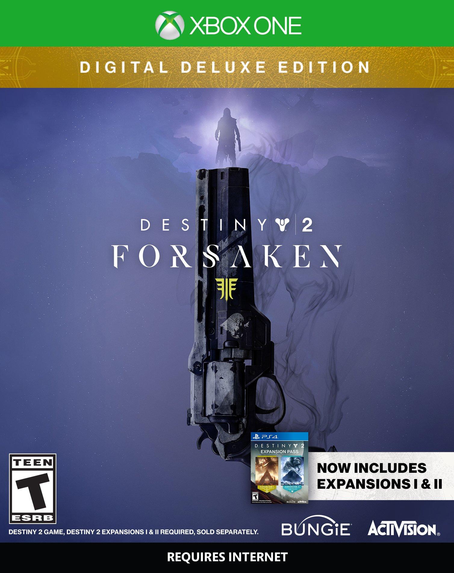 destiny 2 forsaken digital code xbox one
