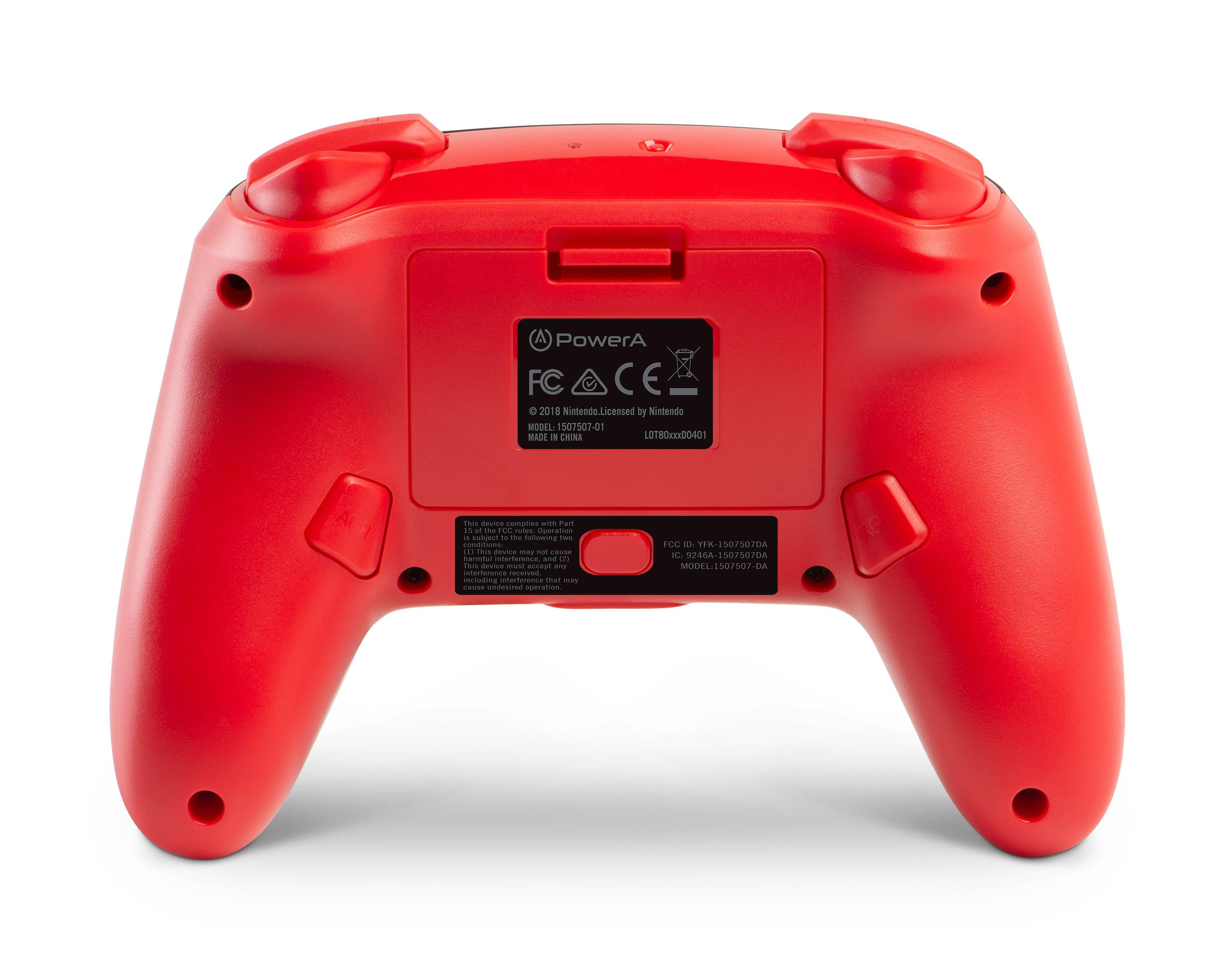 nintendo switch pro controller red and white