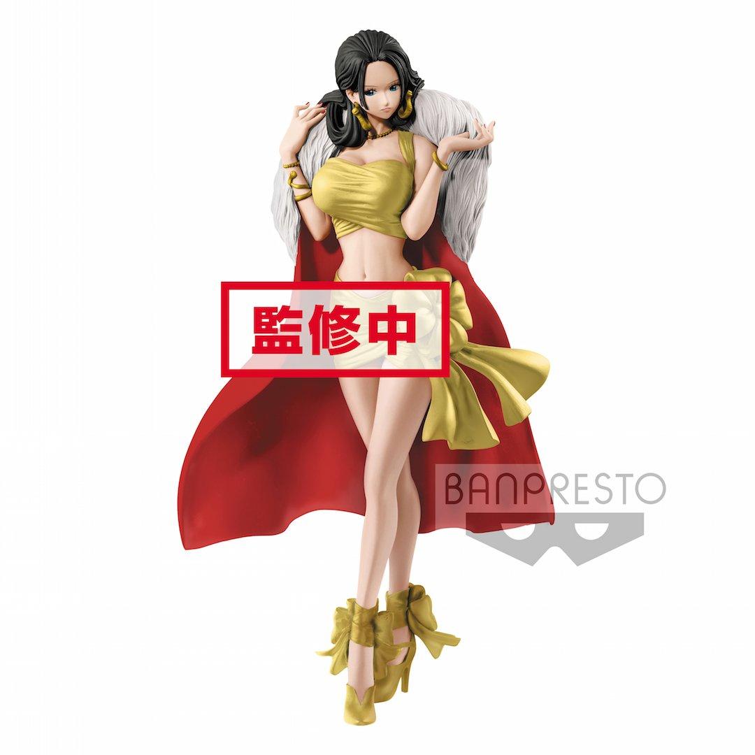 One Piece Boa Hancock Gold And Red Christmas Style Glitter And Glamours Statue Gamestop