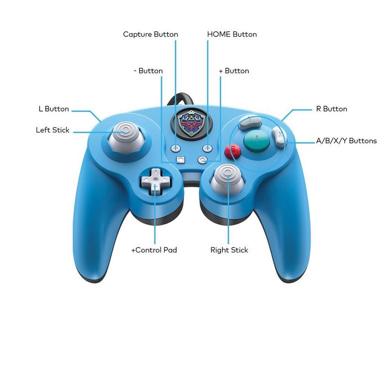 PDP Fight Pad Pro Wired Controller for Nintendo Switch Super Smash Bros. Ultimate The Legend of Zelda